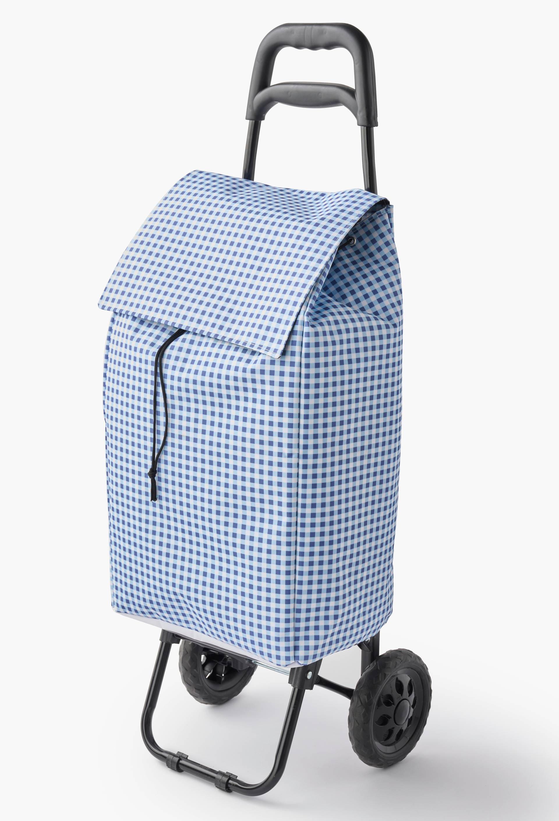 Poussette de march&eacute; finition imprim&eacute;e, 38L, Bleu, large image number 0