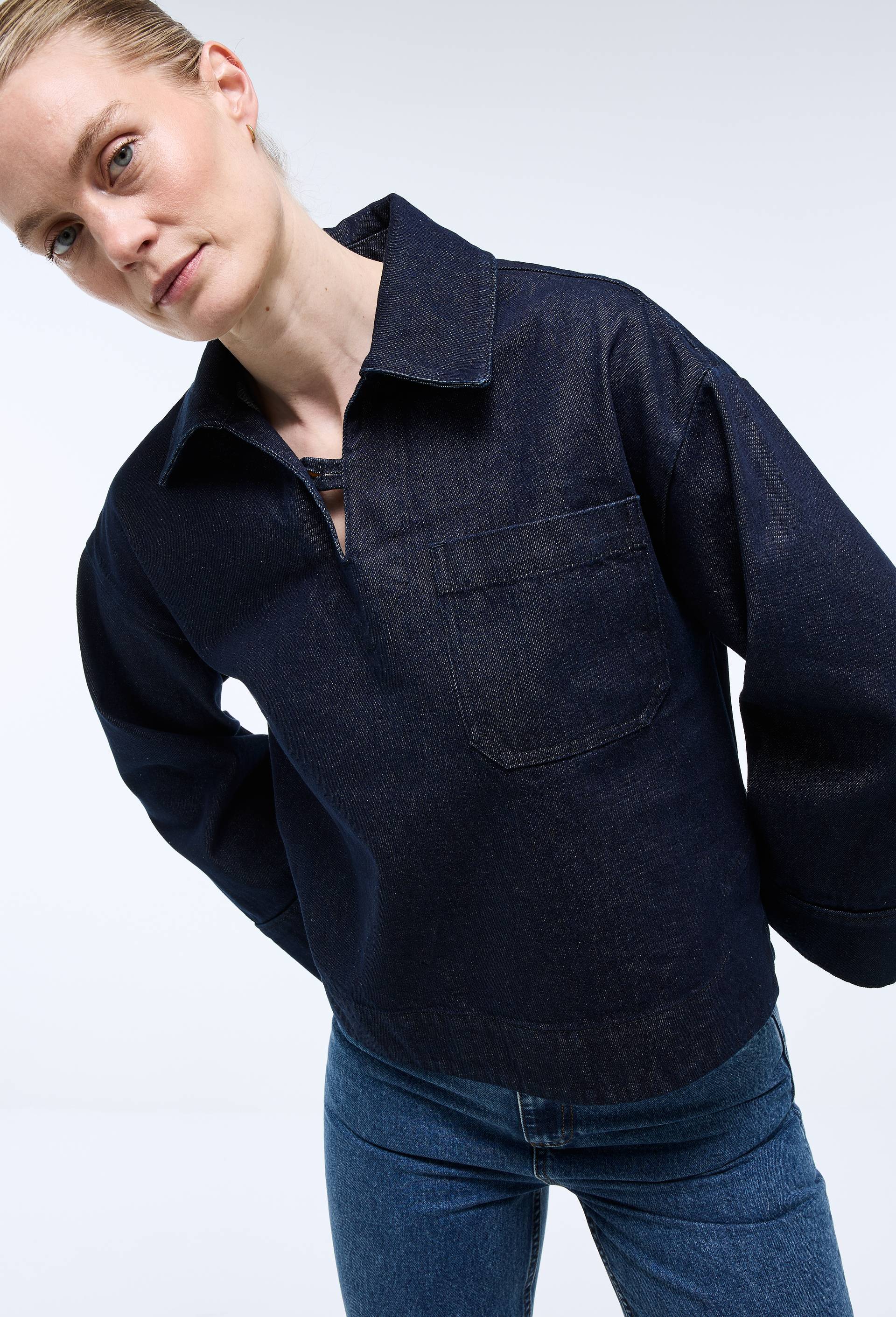 Vareuse en denim - ATELIER DENIM, Bleu, large image number 0.0