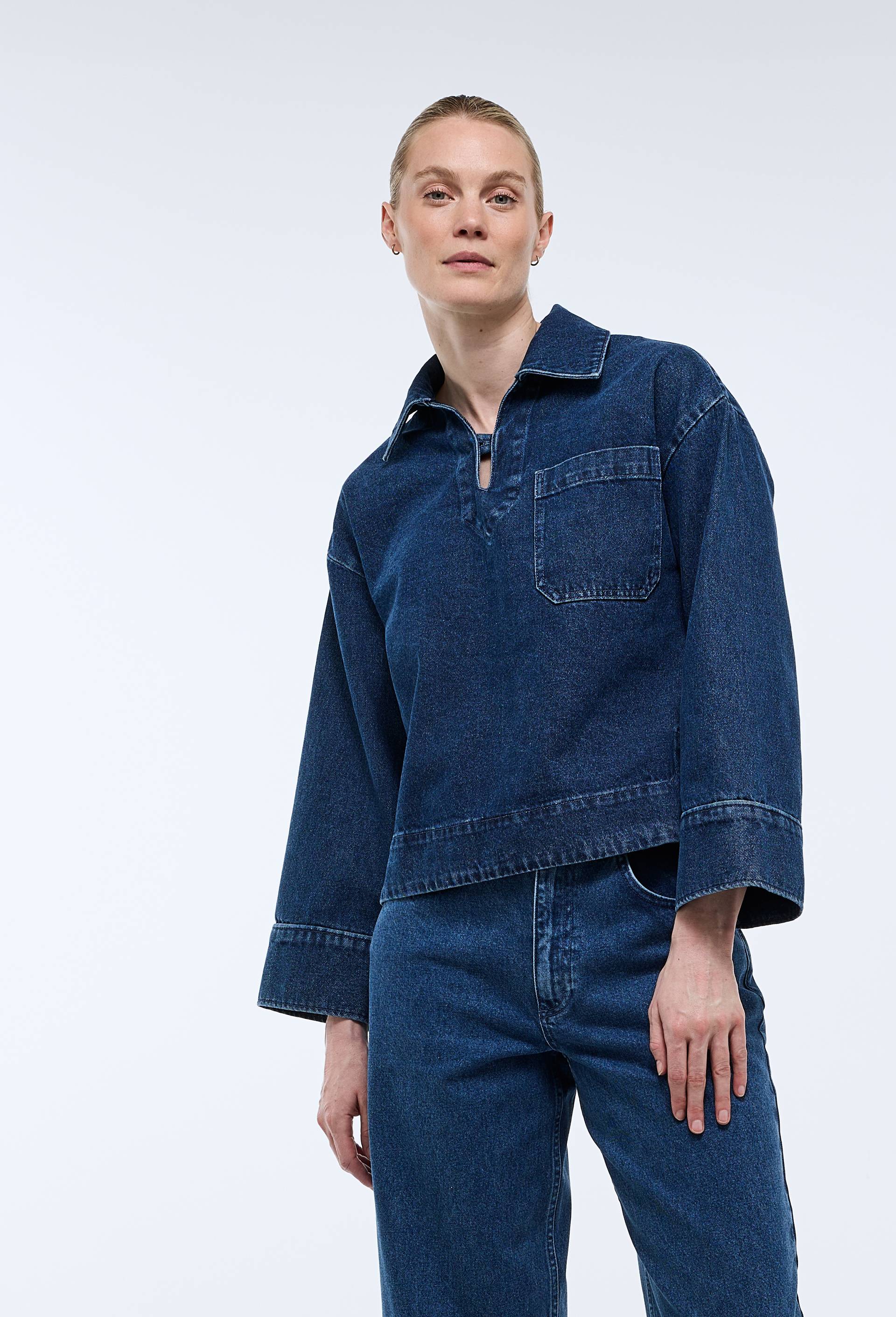 Vareuse en denim - ATELIER DENIM, Bleu, large image number 1