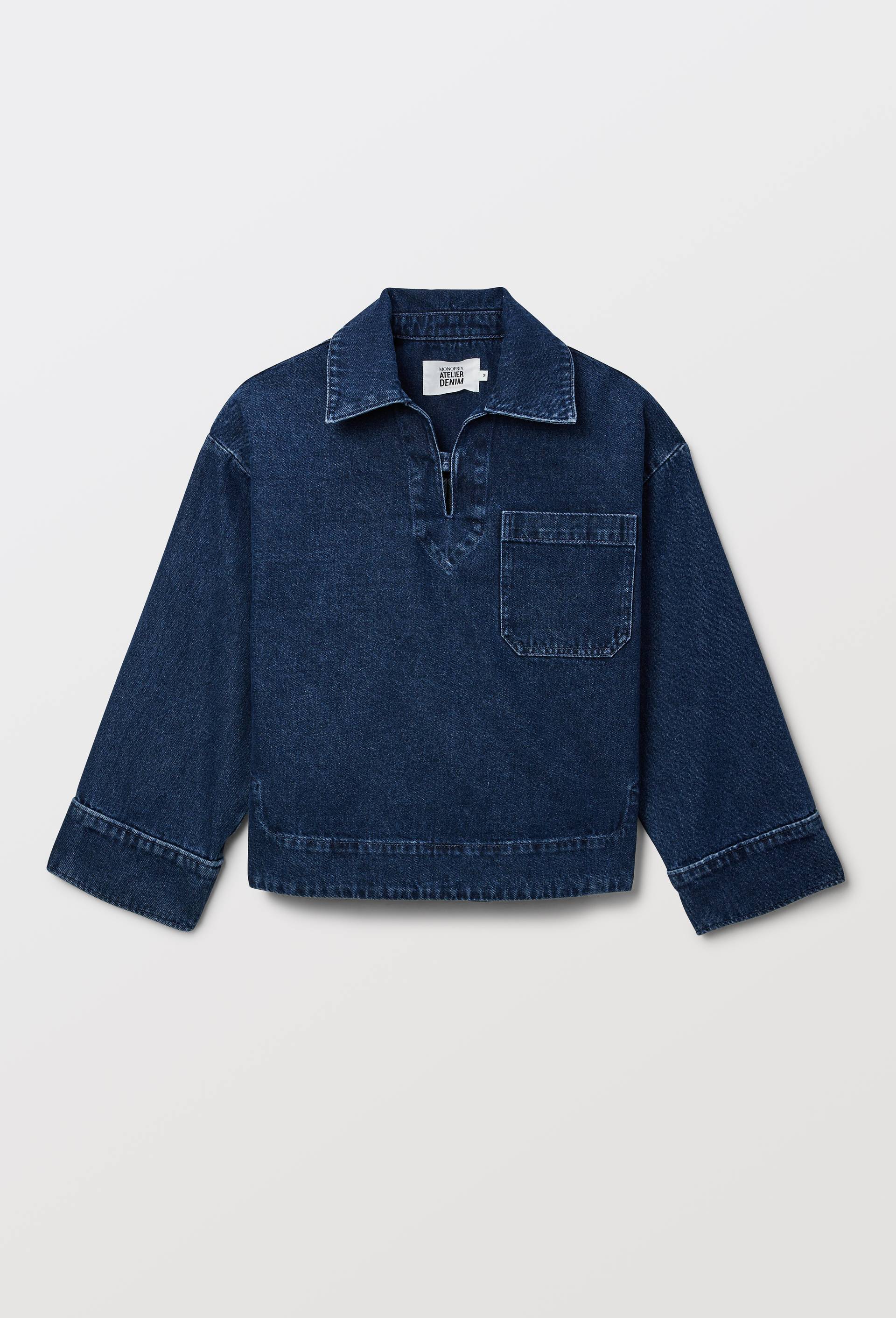 Vareuse en denim - ATELIER DENIM, Bleu, large image number 3.0
