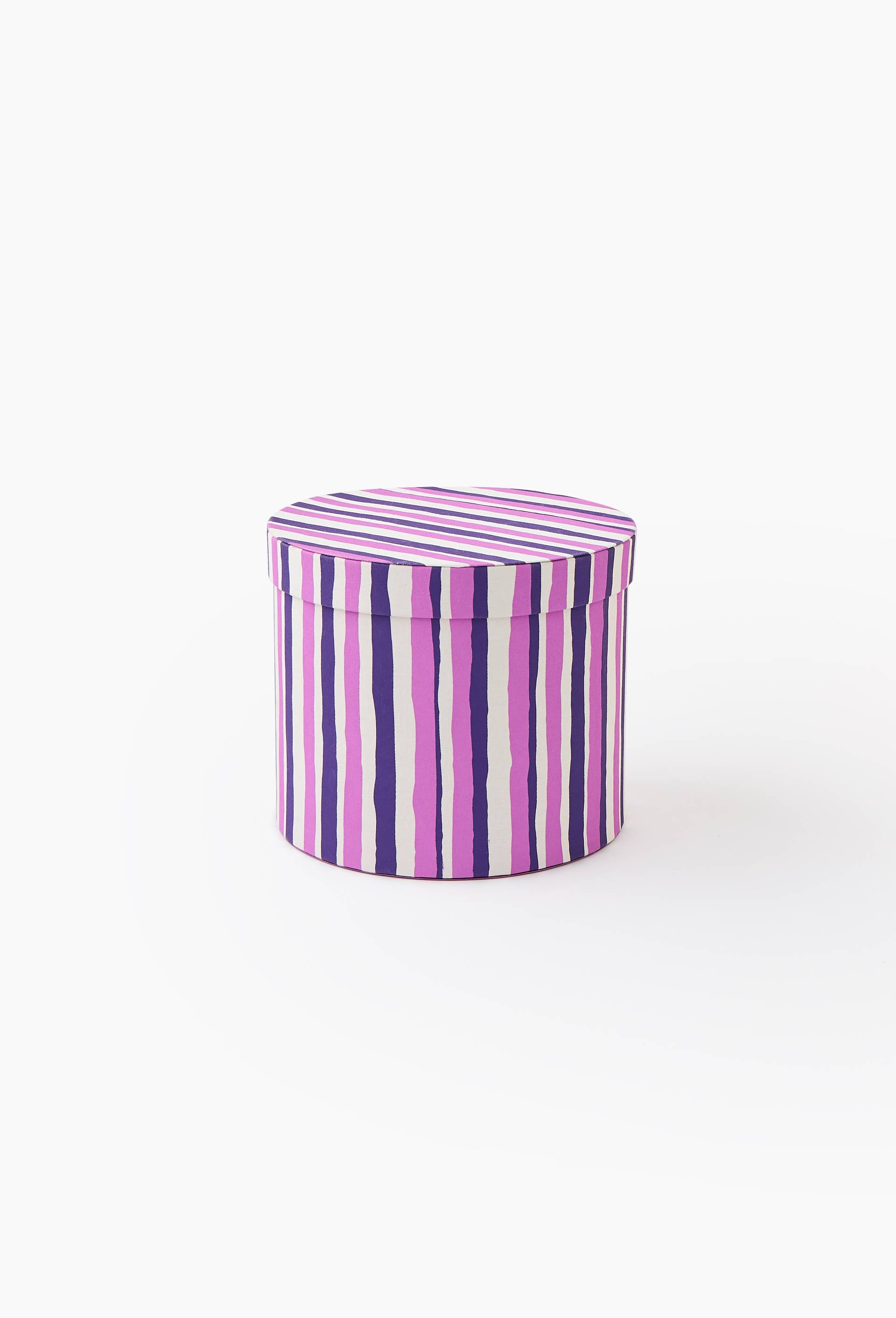 Bo&icirc;te ronde imprim&eacute;e, 20.5x24cm - LES CRAFTIES x MONOPRIX, Violet, large image number 0