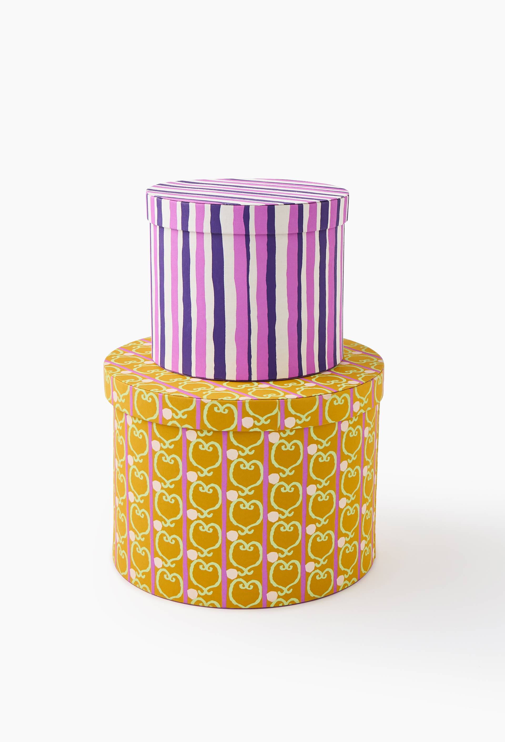 Bo&icirc;te ronde imprim&eacute;e, 20.5x24cm - LES CRAFTIES x MONOPRIX, Violet, large image number 2.0