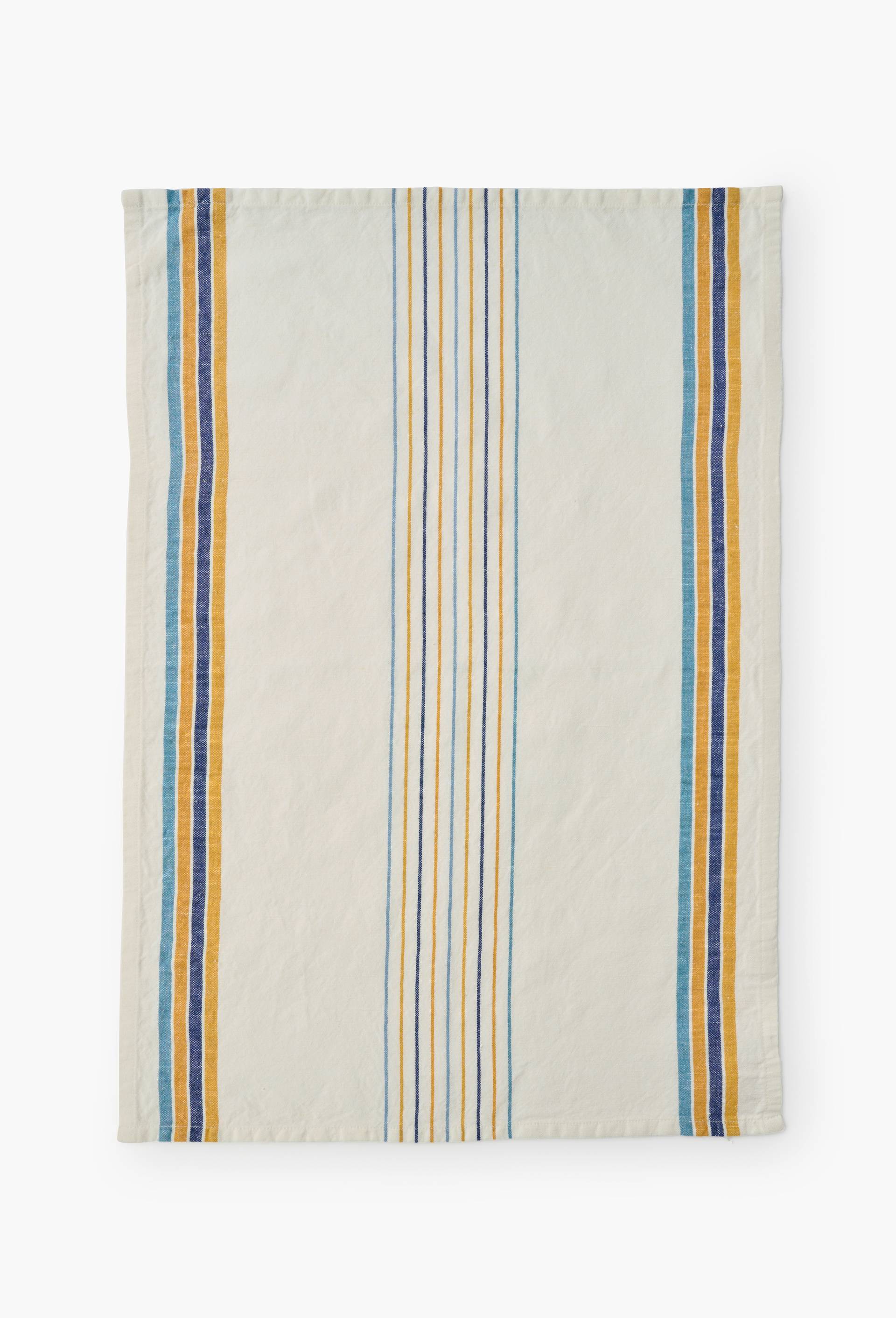 Torchon, 50x70 cm, 60% coton et 40% lin, Jaune, large image number 1