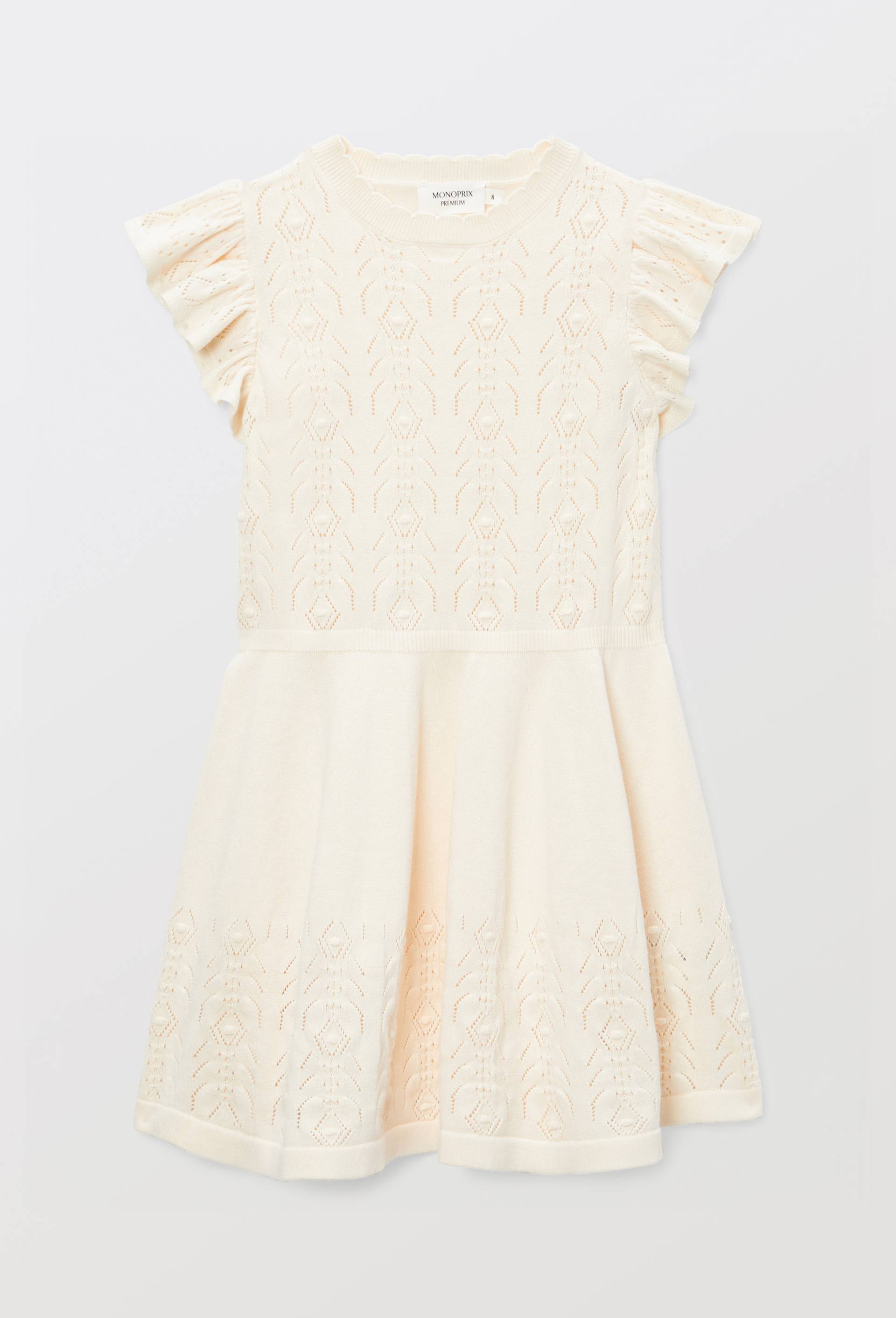Robe en maille, Beige clair, large image number 1.0