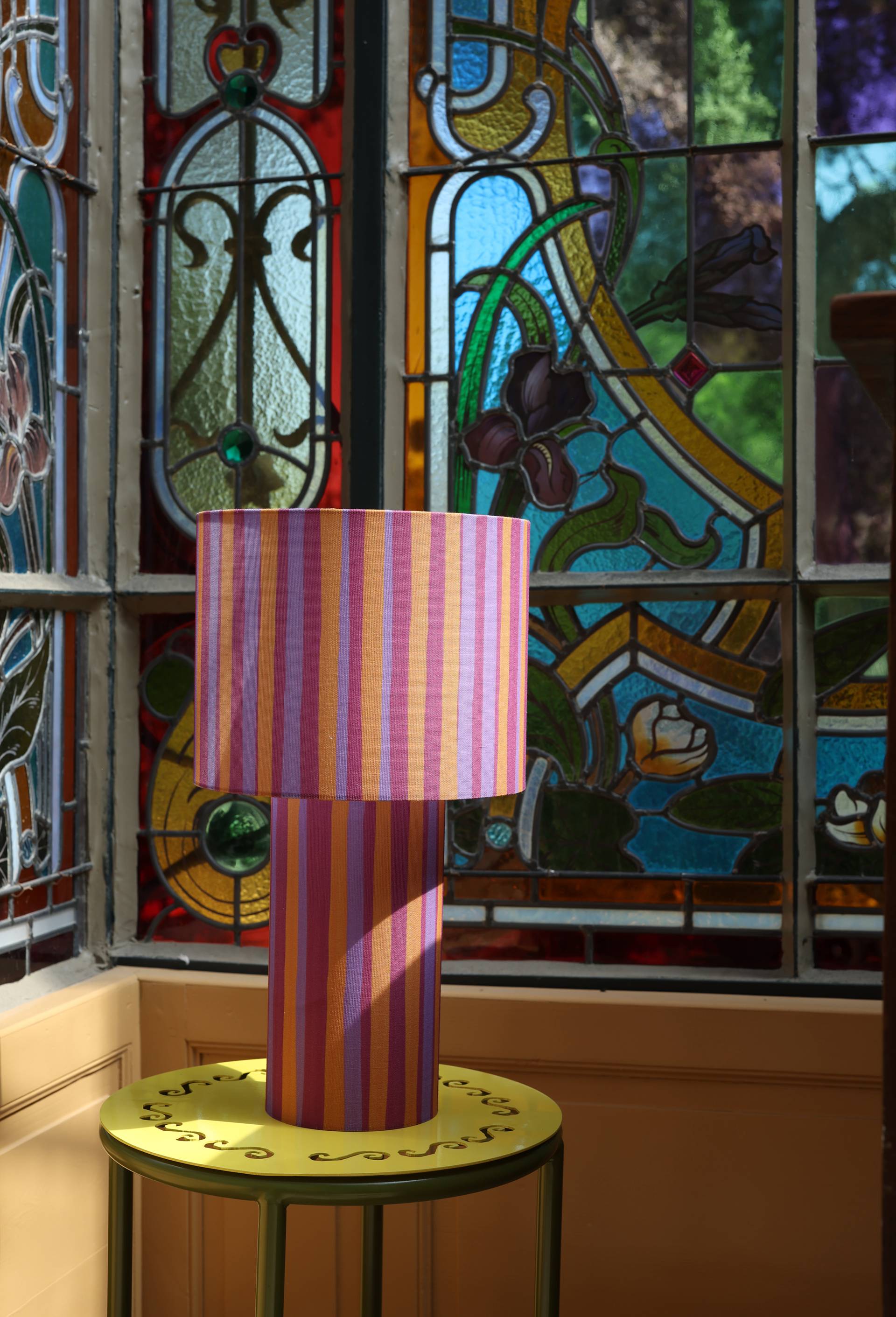 Lampe, 25x45cm, en lin - LES CRAFTIES x MONOPRIX, Multicolore, large image number 0