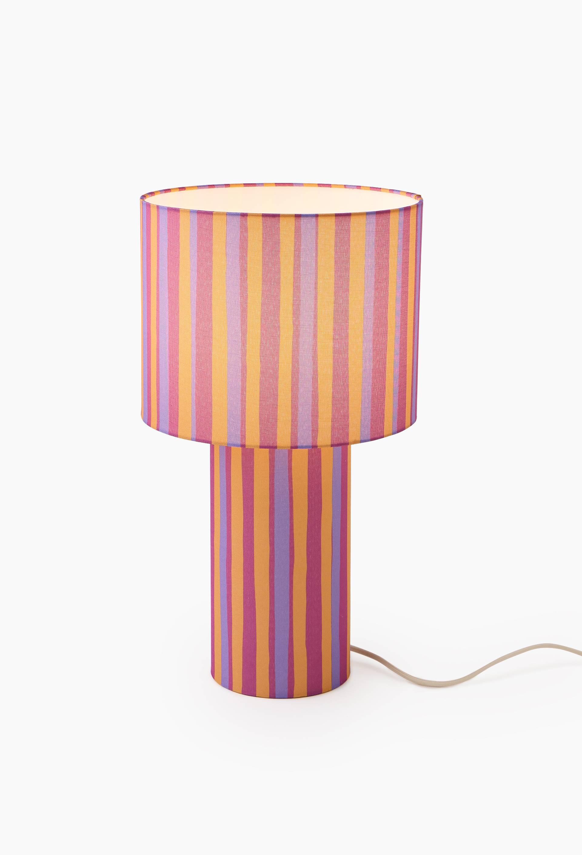 Lampe, 25x45cm, en lin - LES CRAFTIES x MONOPRIX, Multicolore, large image number 2.0