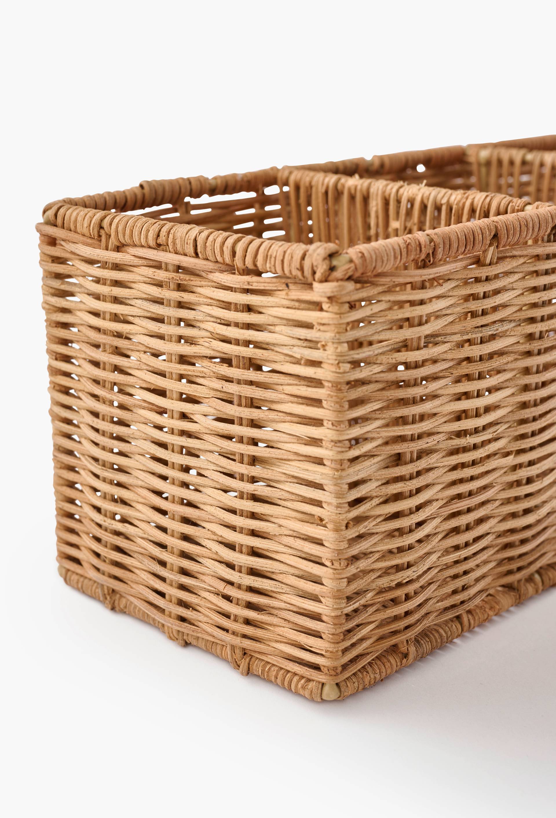 Panier de rangement en rotin, Brun, large image number 1