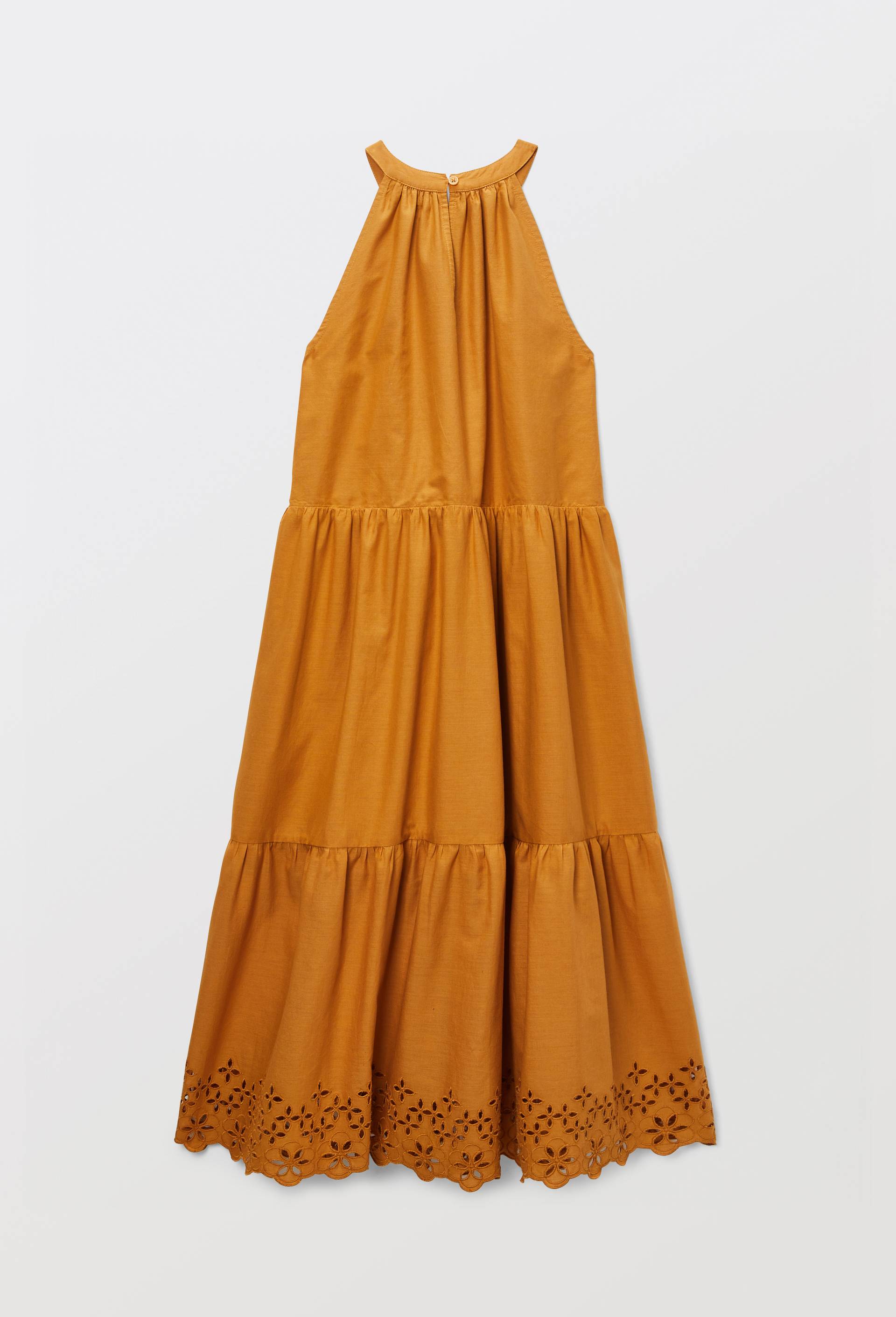 Robe longue sans manches avec broderies, Brun clair, large image number 2.0