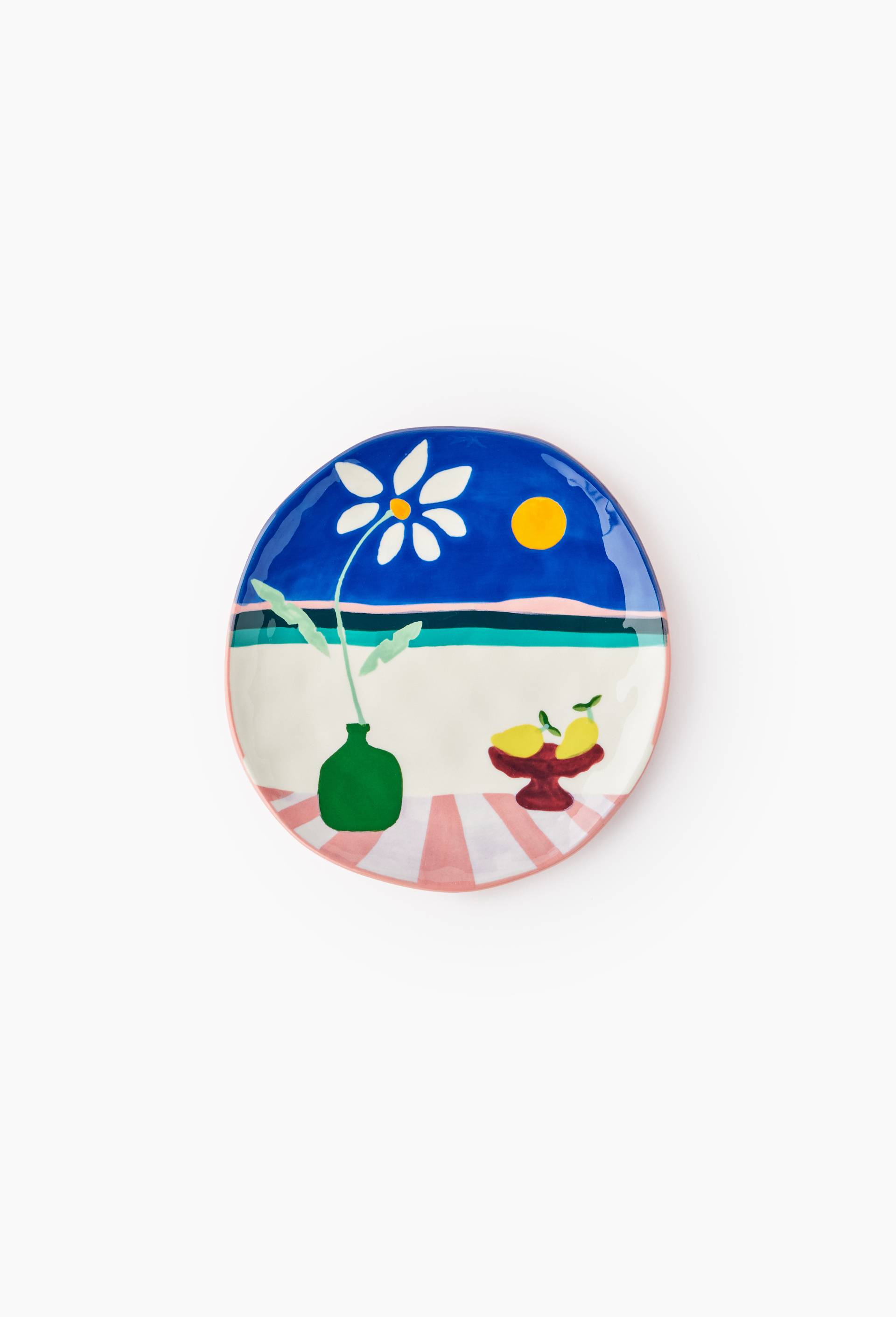 Assiette &agrave; dessert, 20cm, en c&eacute;ramique - BEN ARPEA x MONOPRIX, Multicolore, large image number 0.0