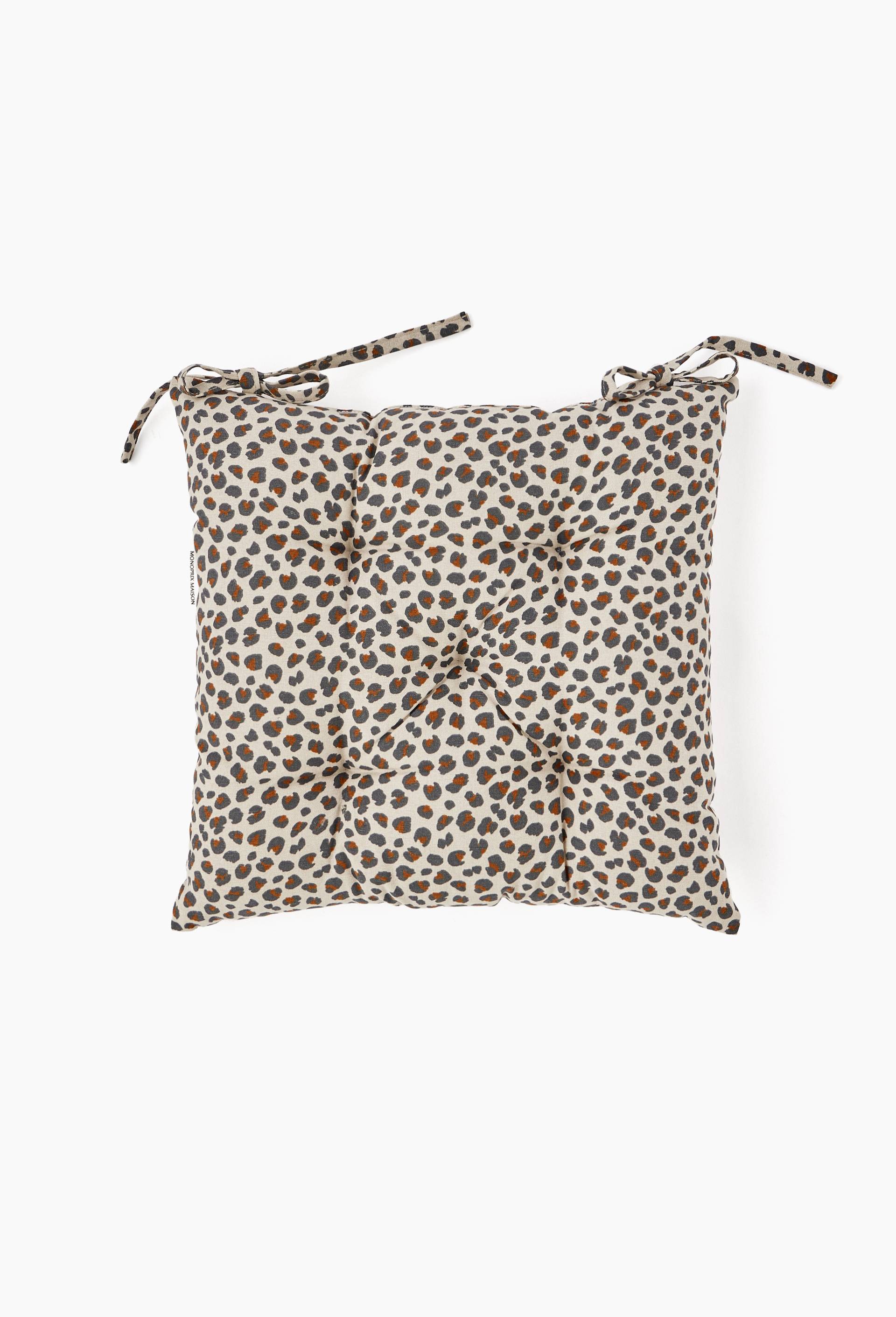 Galette de chaise, 40x40cm, 100% coton, OEKOTEX, Beige clair, large image number 0.0