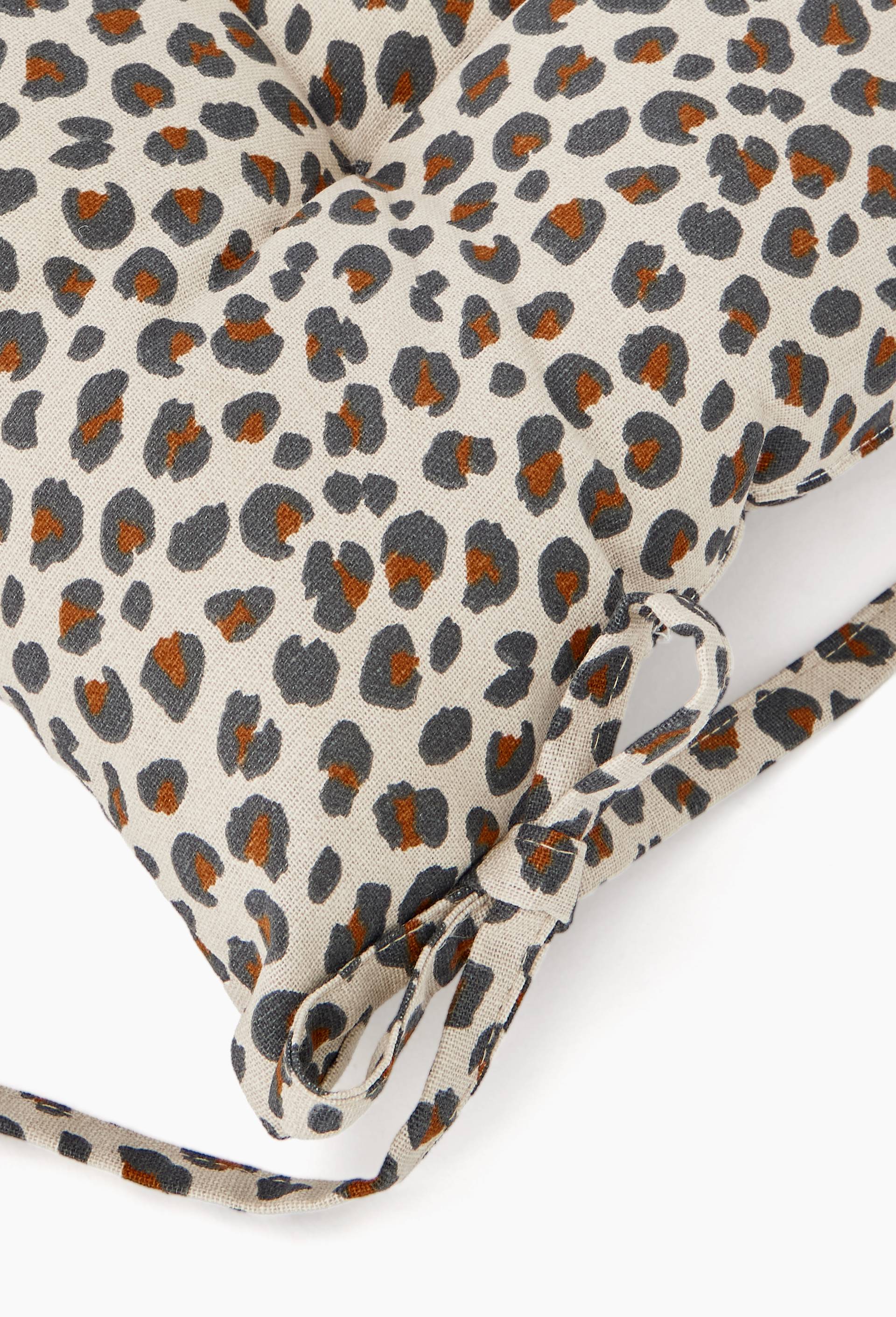 Galette de chaise, 40x40cm, 100% coton, OEKOTEX, Beige clair, large image number 1.0