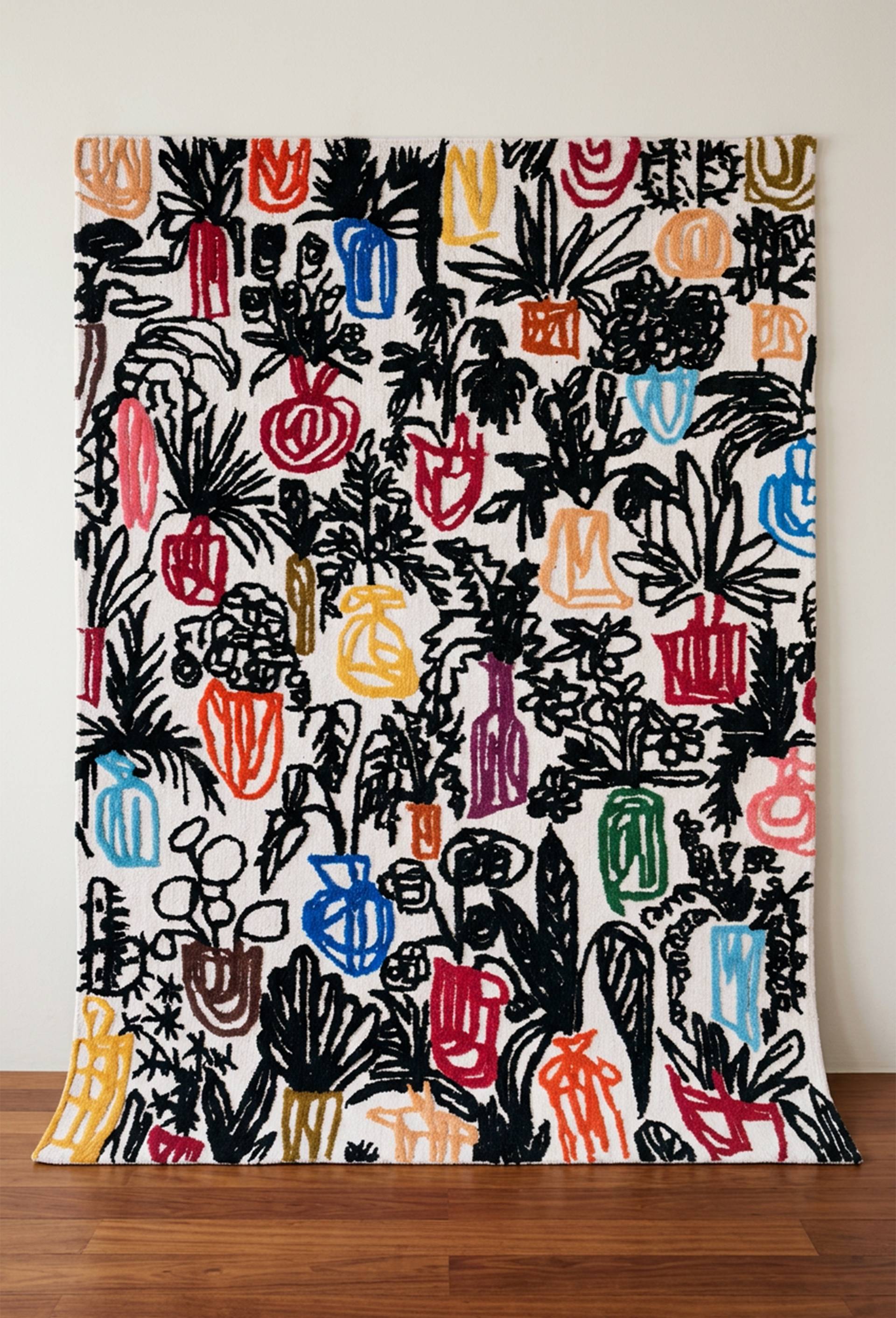 Tapis, 180x250cm, en laine - BD GRAFT x MONOPRIX, Multicolore, large image number 0.0
