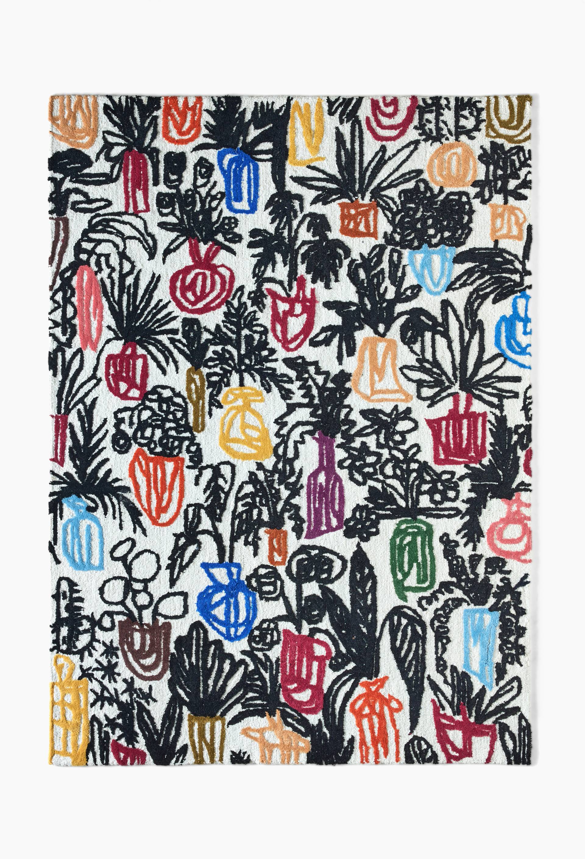 Tapis, 180x250cm, en laine - BD GRAFT x MONOPRIX, Multicolore, large image number 1