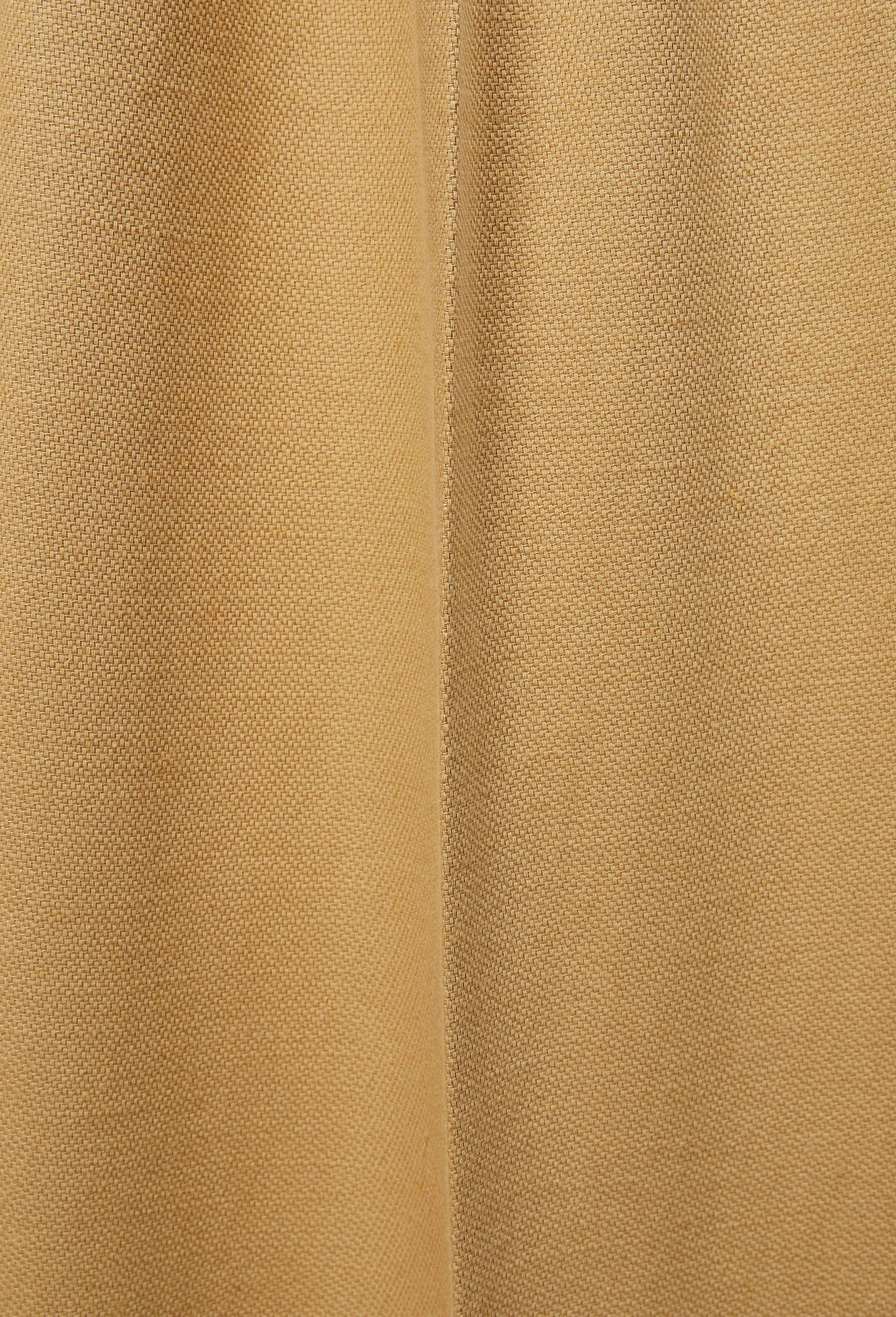Pantalon fluide en coton et lin &agrave; pinces, Beige, large image number 5