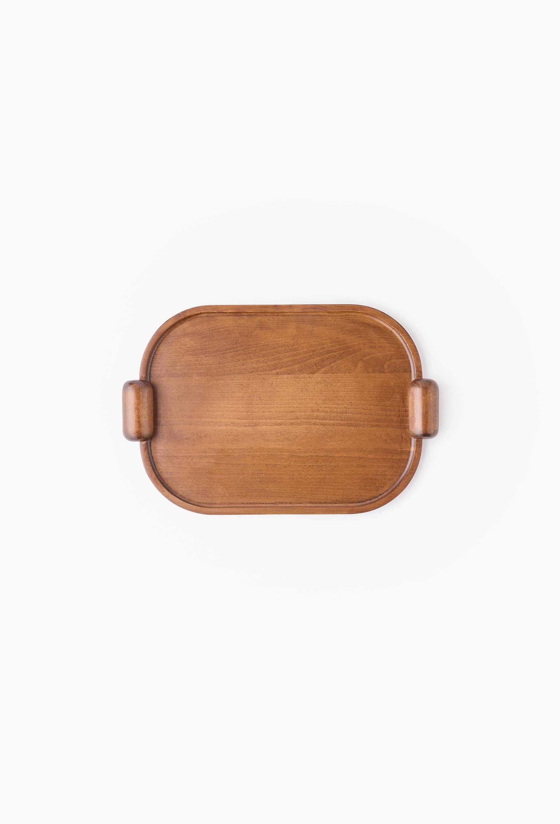 Plateau, 43 x 28,5 x 4,2 cm, bois de h&ecirc;tre - MARGAUX KELLER X MONOPRIX, Brun, large image number 0
