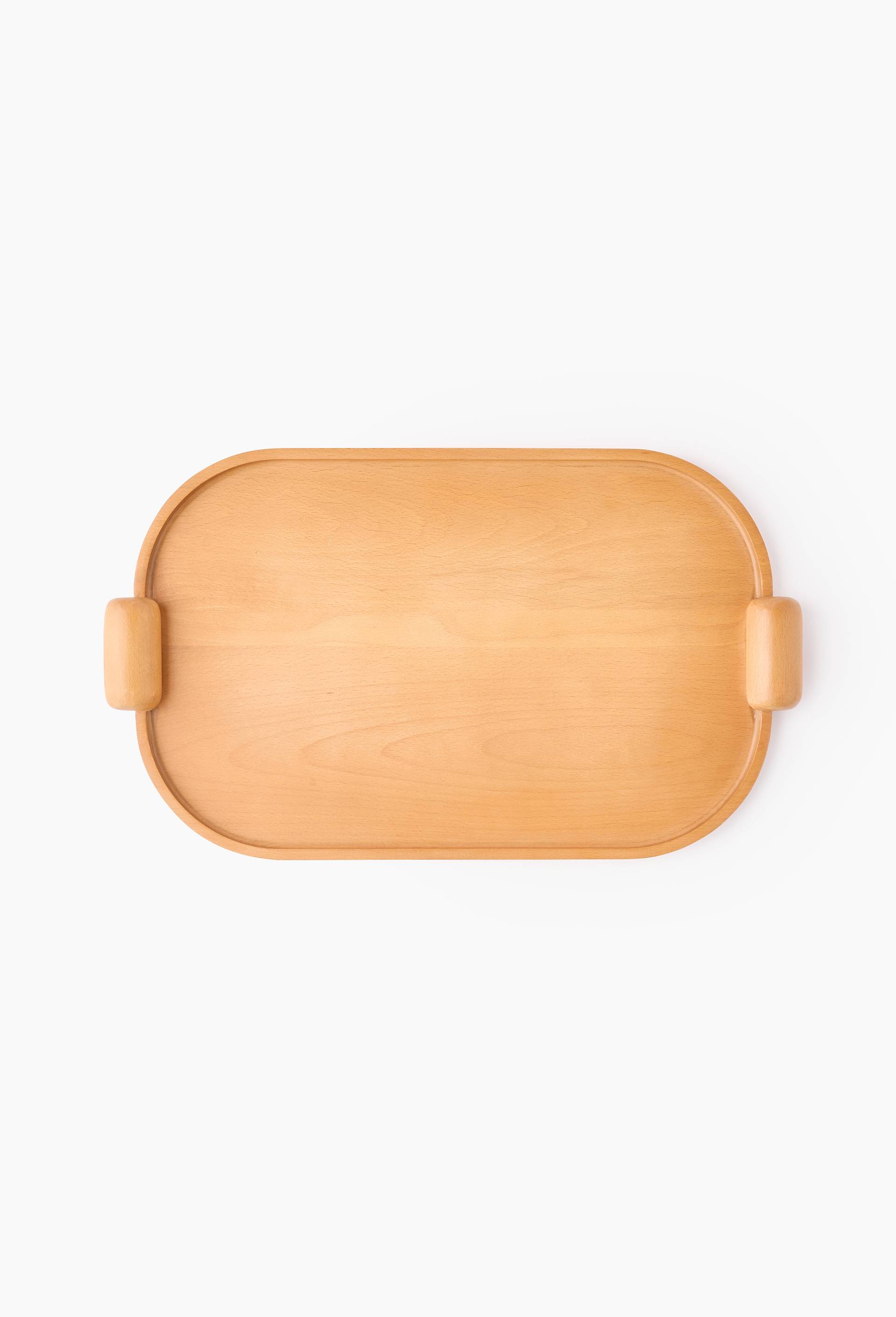 Plateau, 59,5 x 35 x 4,8 cm, bois de h&ecirc;tre - MARGAUX KELLER X MONOPRIX, Brun clair, large image number 0