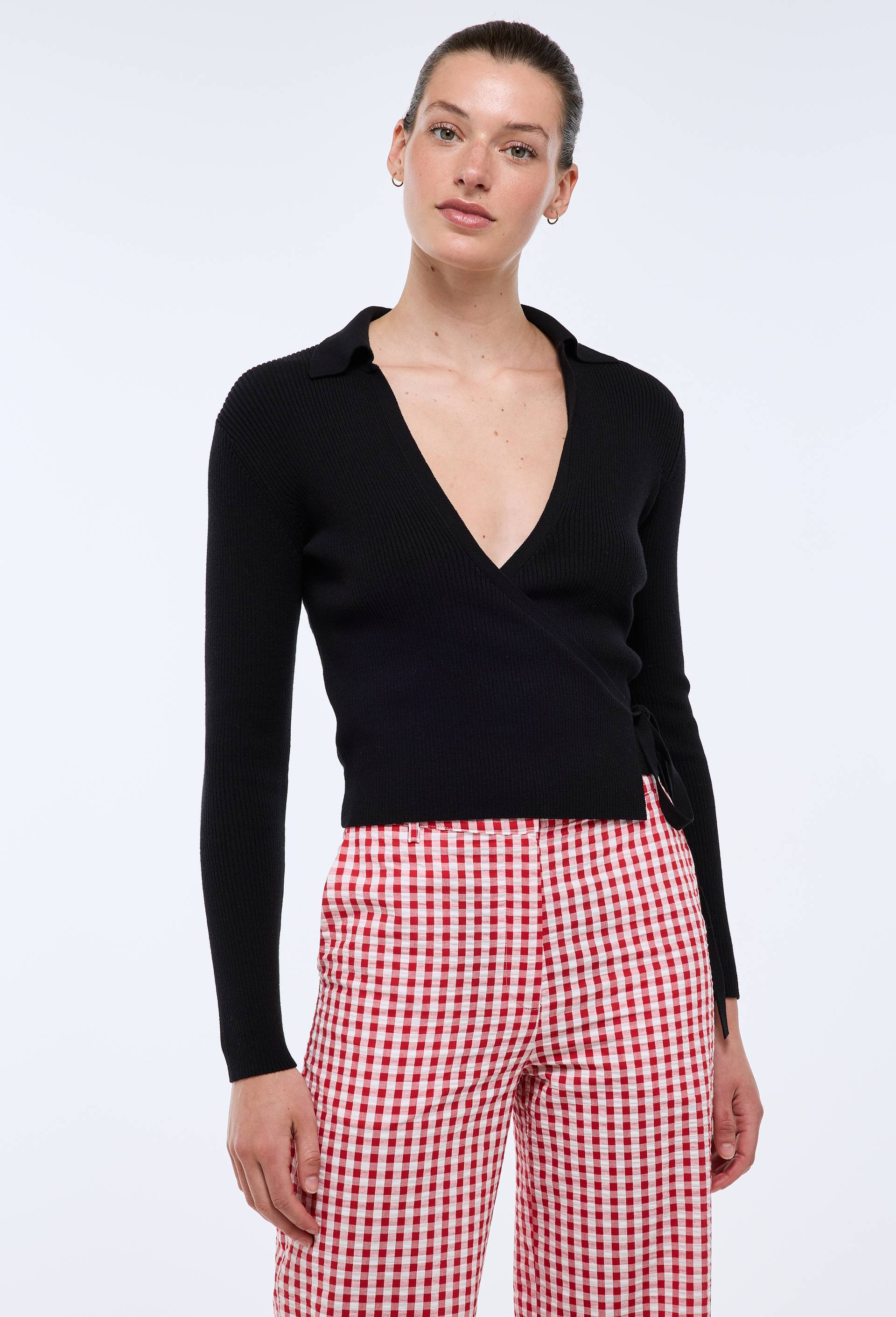 Cardigan en maille coton, Noir, large image number 0