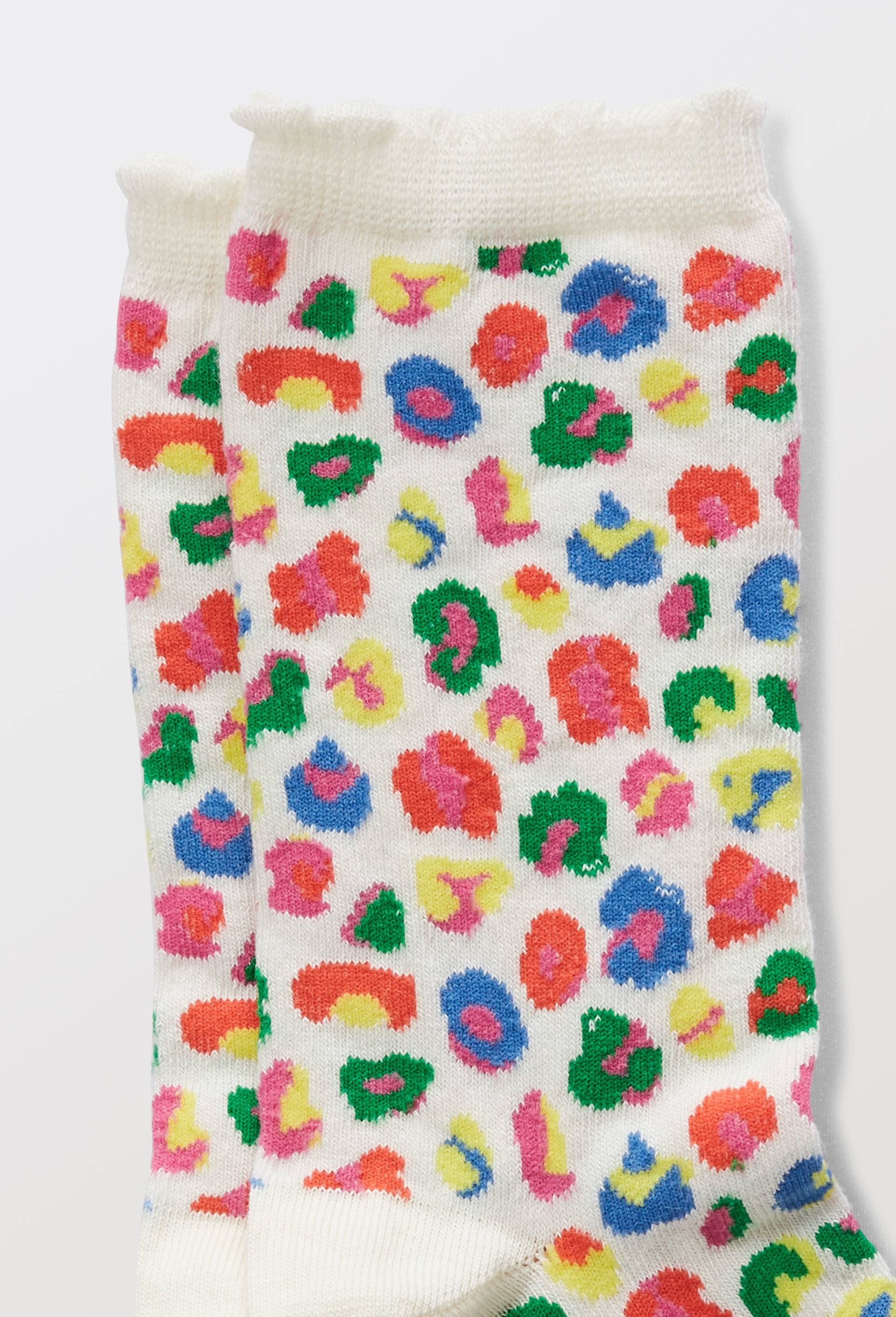 Chaussettes fantaisies en coton bio WE ARE JOLIES, Ecru, large image number 1