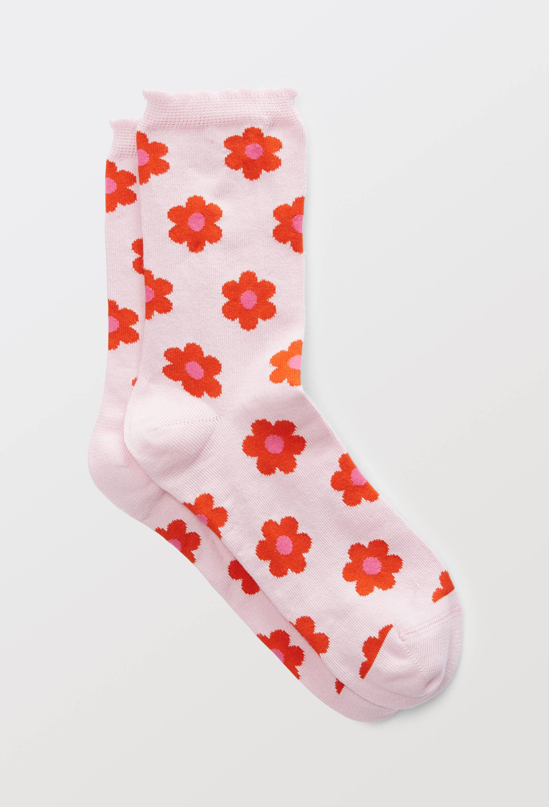 Chaussettes fantaisies en coton bio WE ARE JOLIES, Rose, large image number 0.0