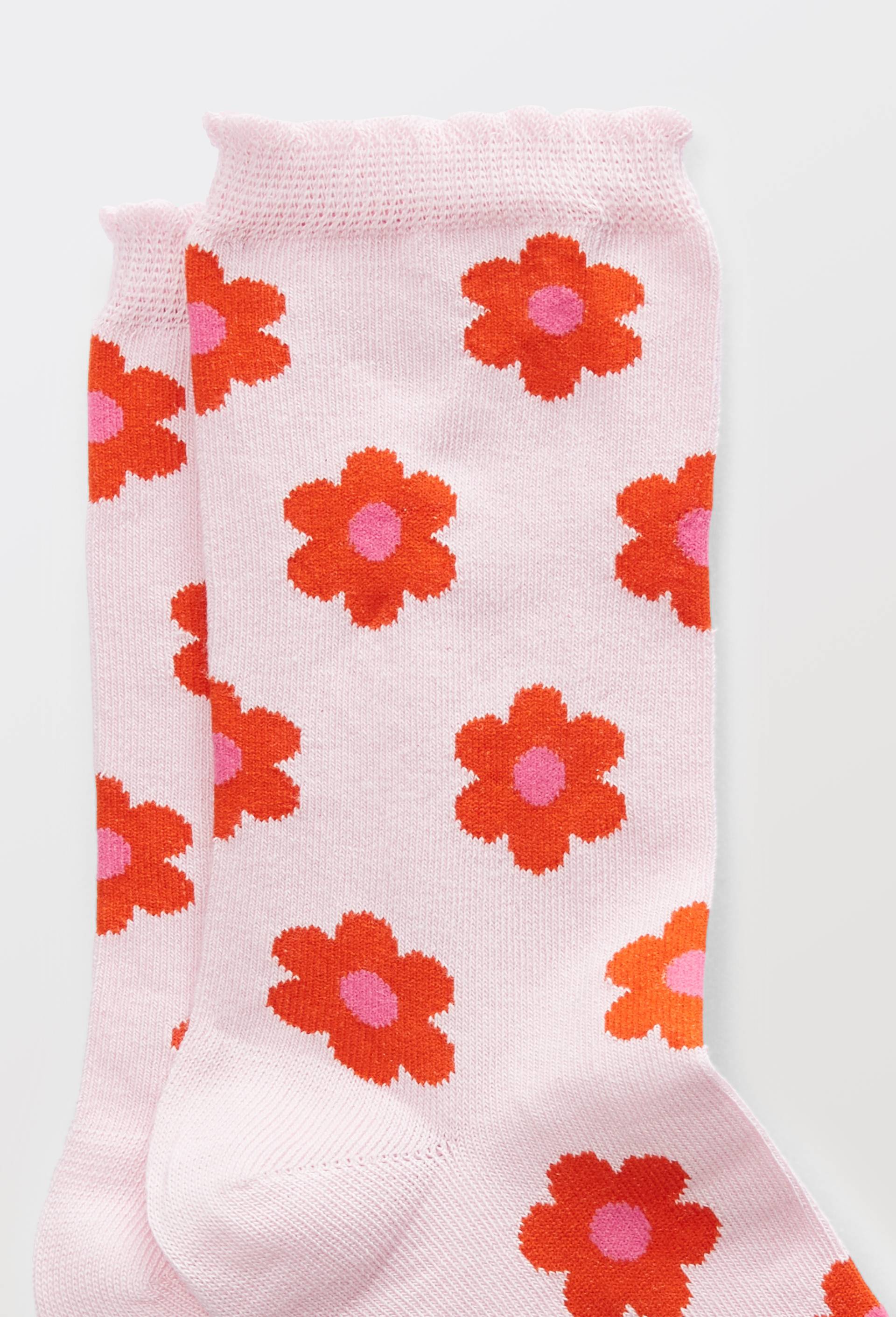 Chaussettes fantaisies en coton bio WE ARE JOLIES, Rose, large image number 1