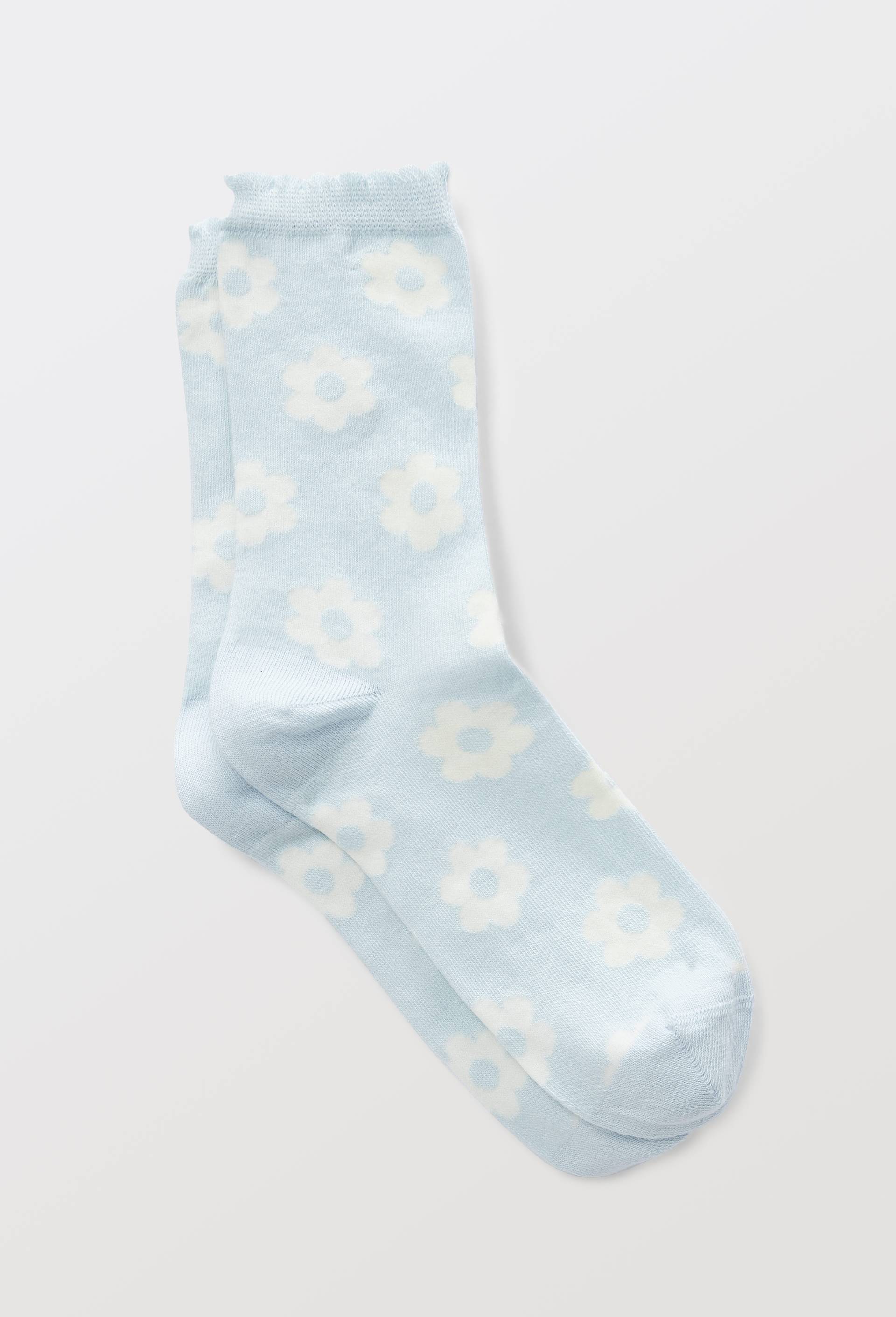 Chaussettes fantaisies en coton bio WE ARE JOLIES, Bleu clair, large image number 0.0
