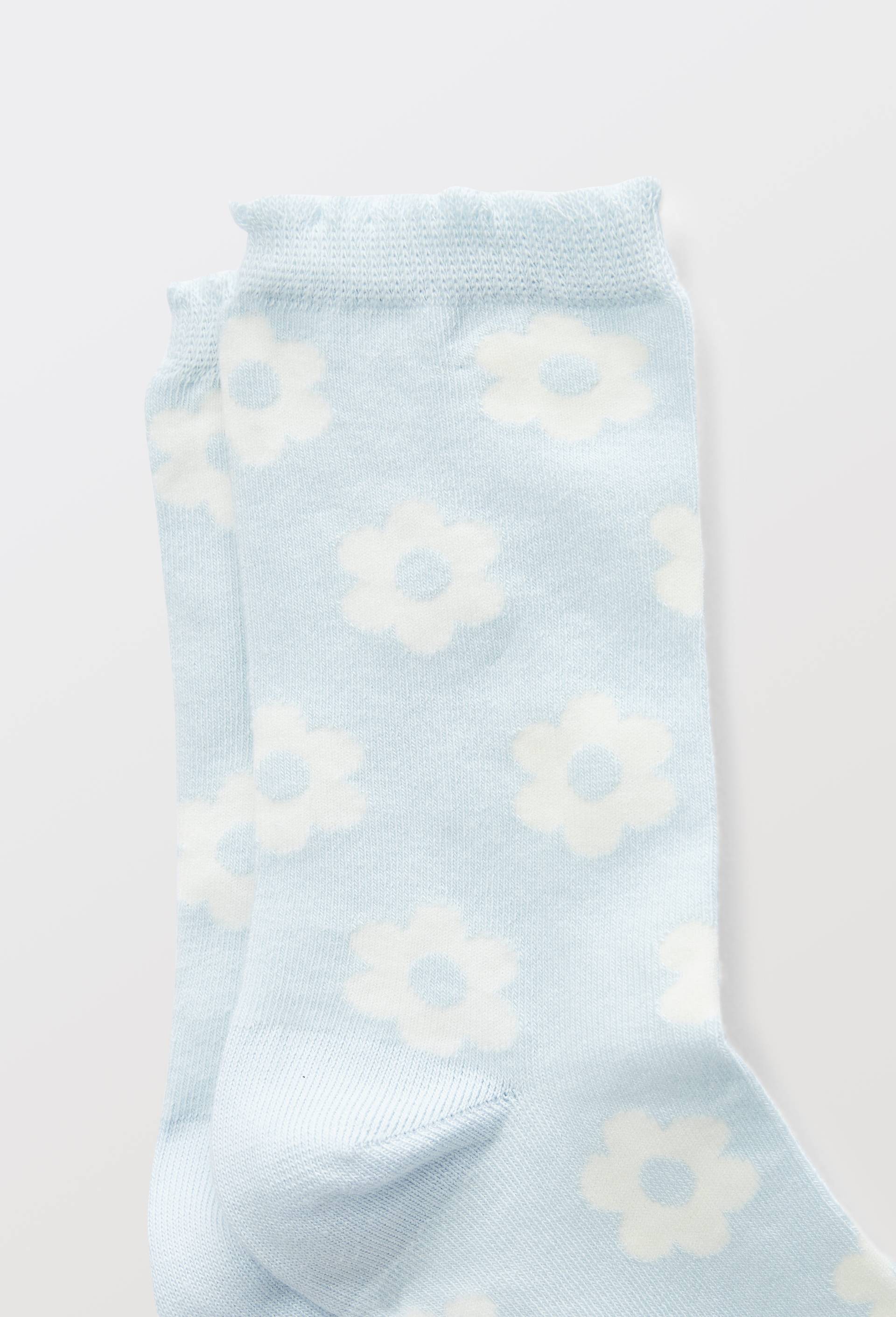 Chaussettes fantaisies en coton bio WE ARE JOLIES, Bleu clair, large image number 1.0