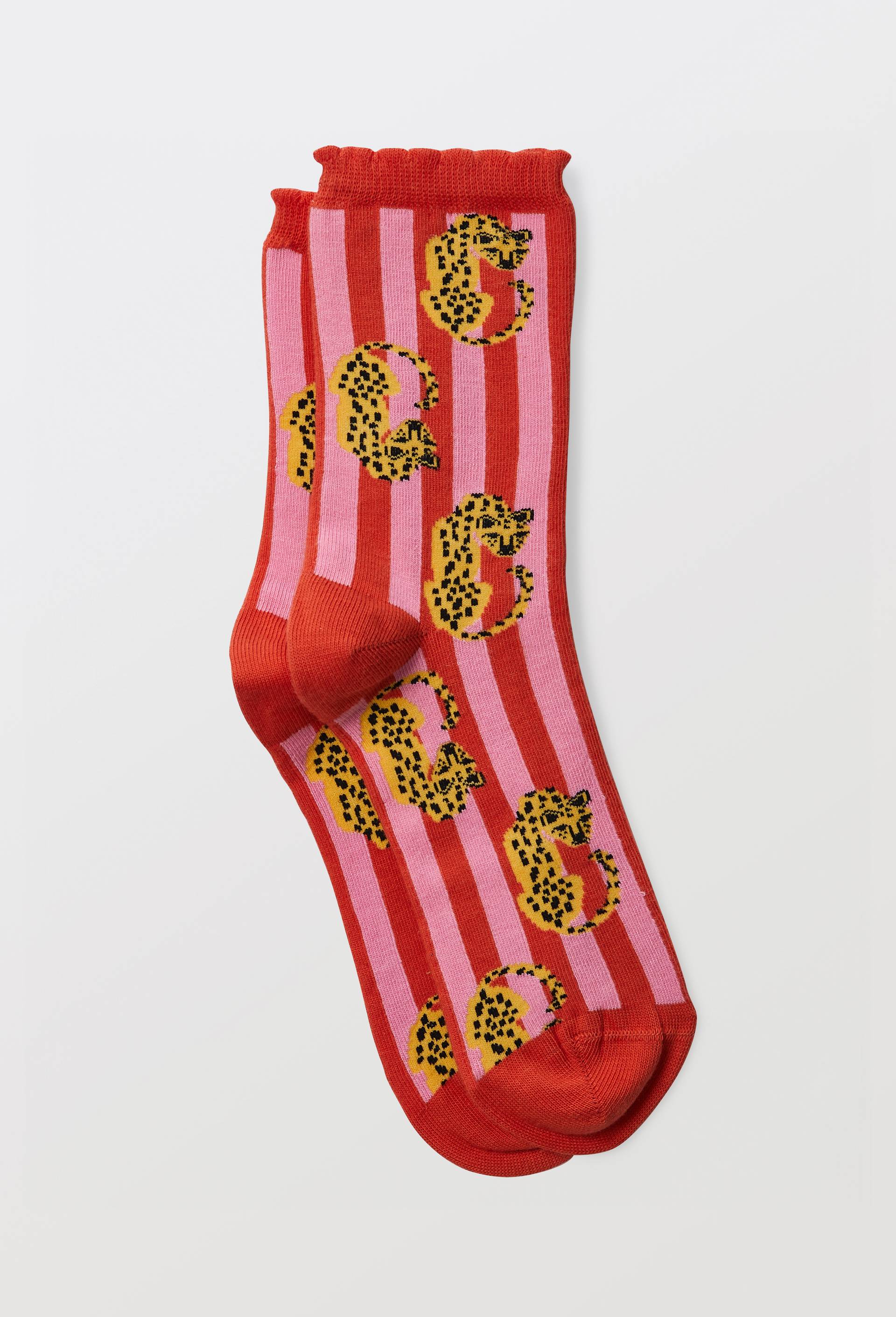 Chaussettes fantaisies en coton bio WE ARE JOLIES, Rose, large image number 0