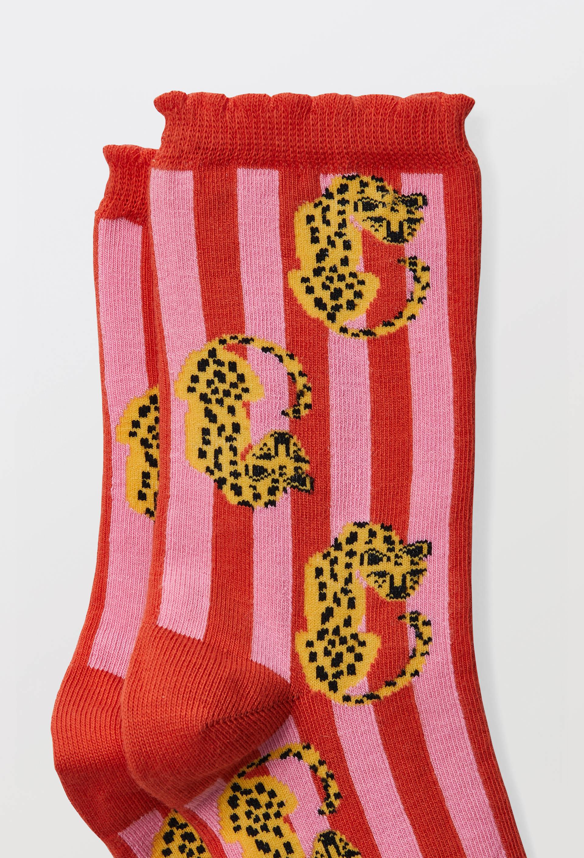 Chaussettes fantaisies en coton bio WE ARE JOLIES, Rose, large image number 1.0