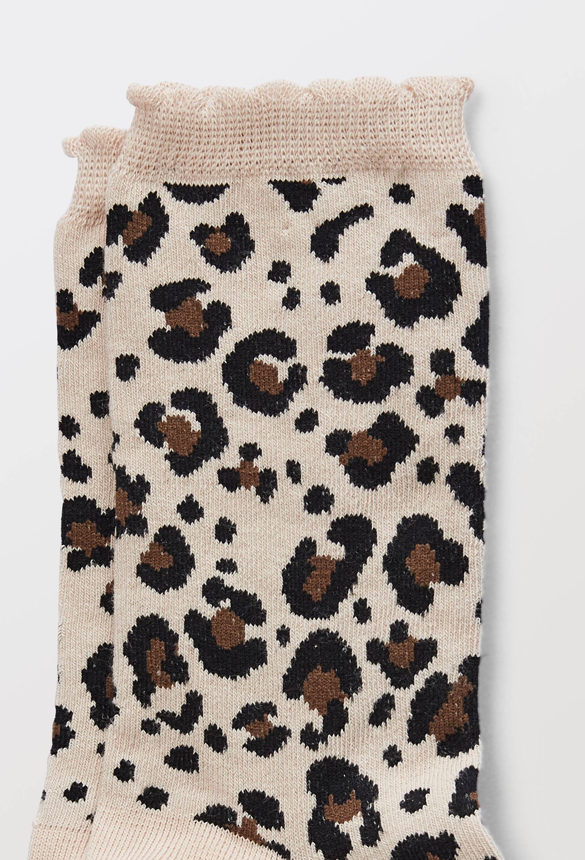 Chaussettes fantaisies en coton bio WE ARE JOLIES, Brun clair, large image number 1