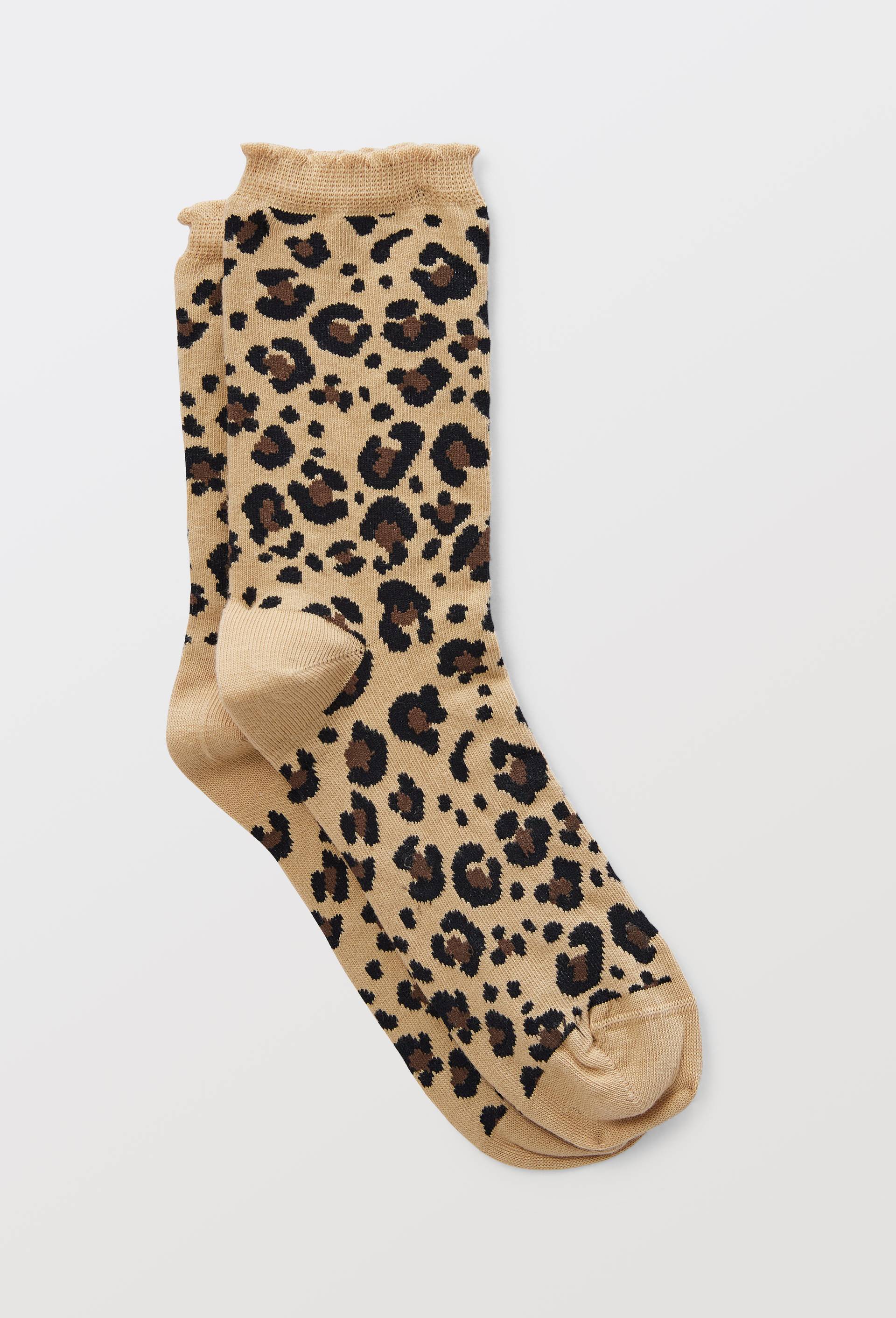 Chaussettes fantaisies en coton bio WE ARE JOLIES, Brun, large image number 0