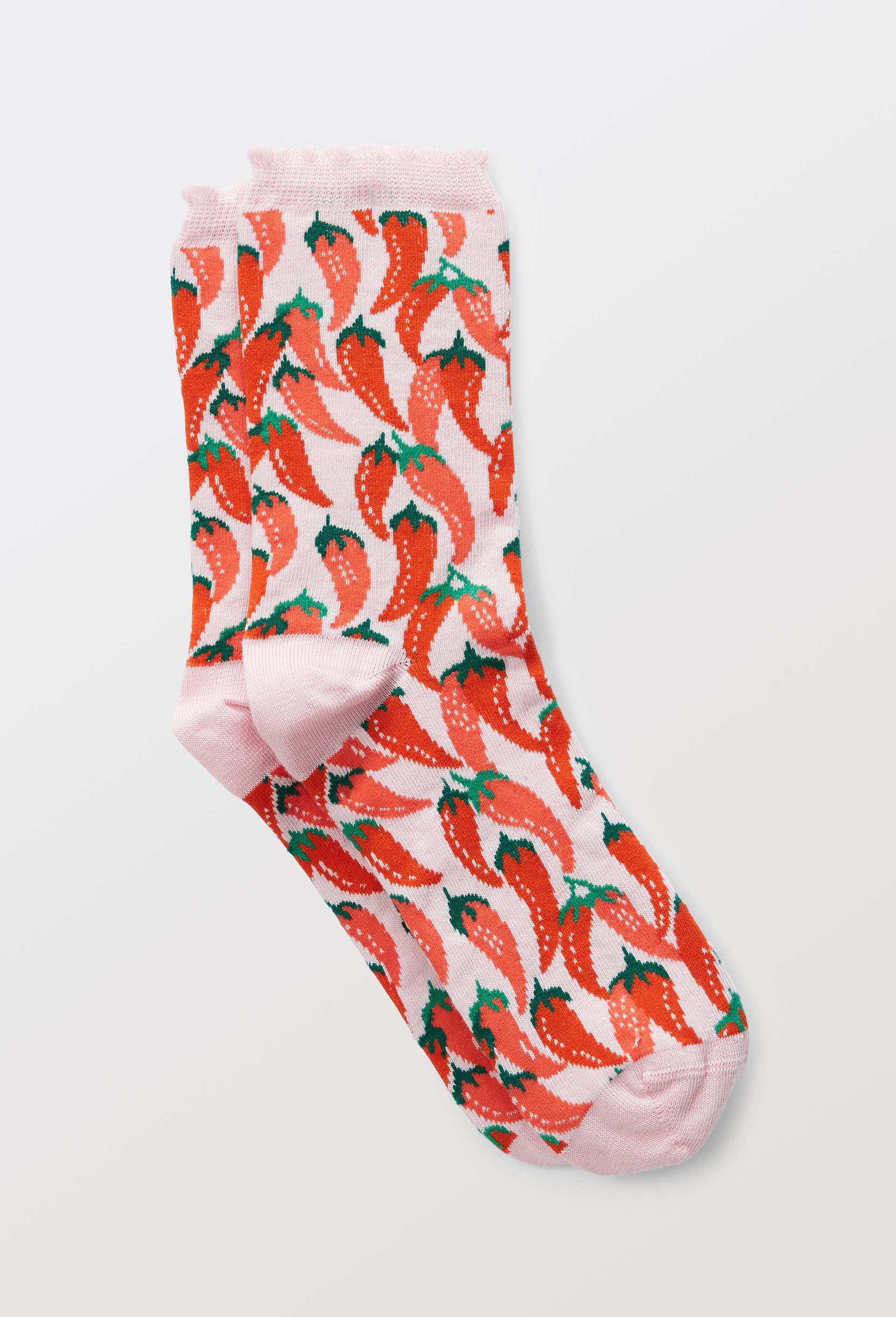 Chaussettes fantaisies en coton bio WE ARE JOLIES, Rose, large image number 0
