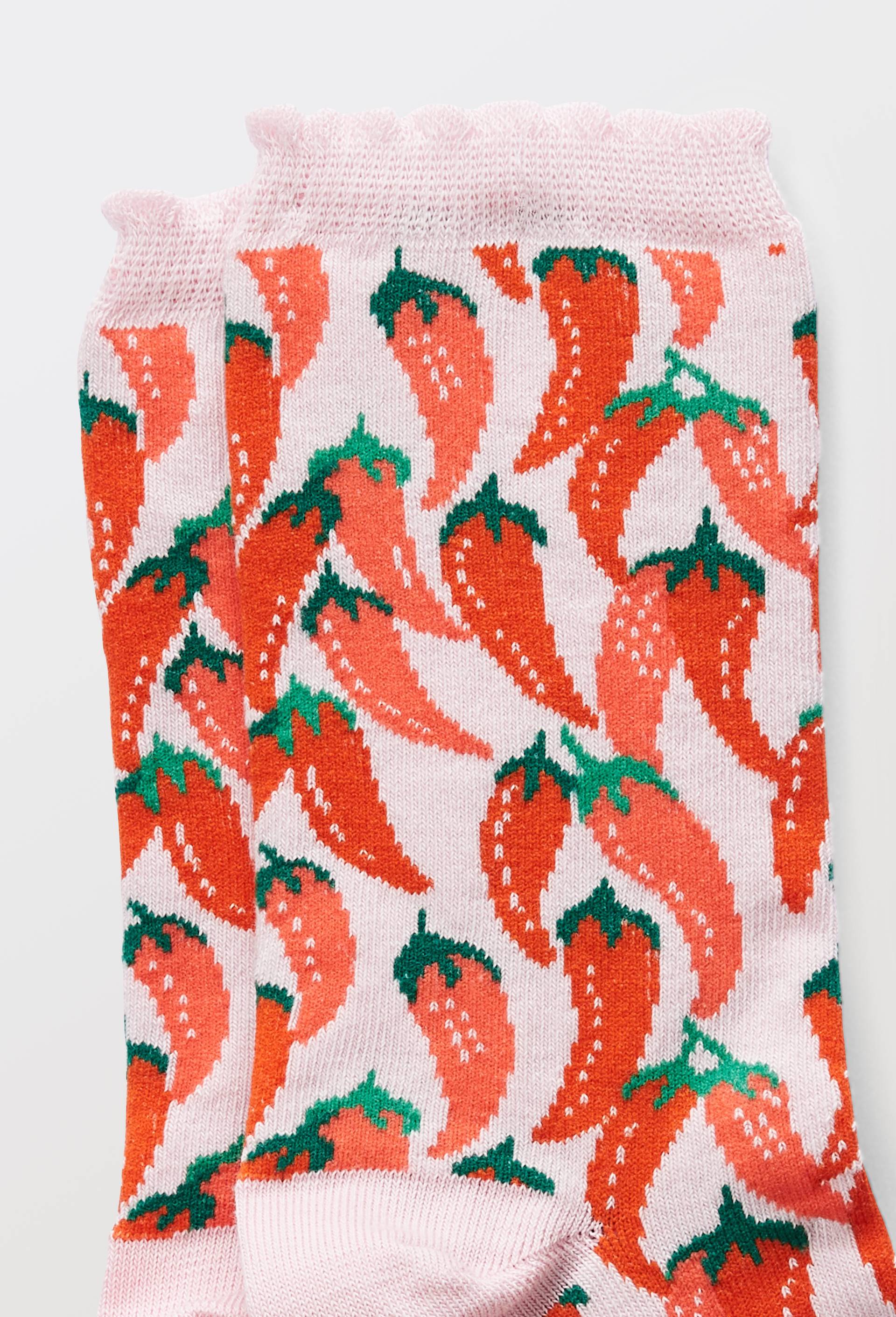 Chaussettes fantaisies en coton bio WE ARE JOLIES, Rose, large image number 1