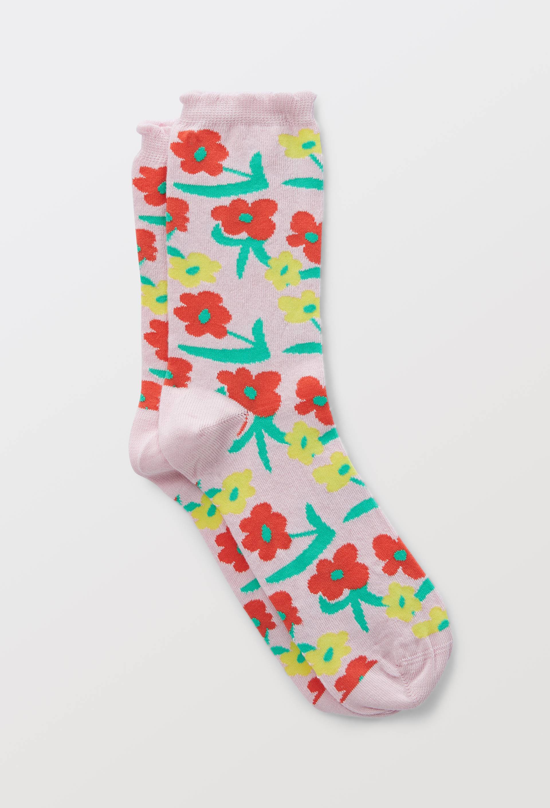 Chaussettes fantaisies en coton bio WE ARE JOLIES, Rose, large image number 0