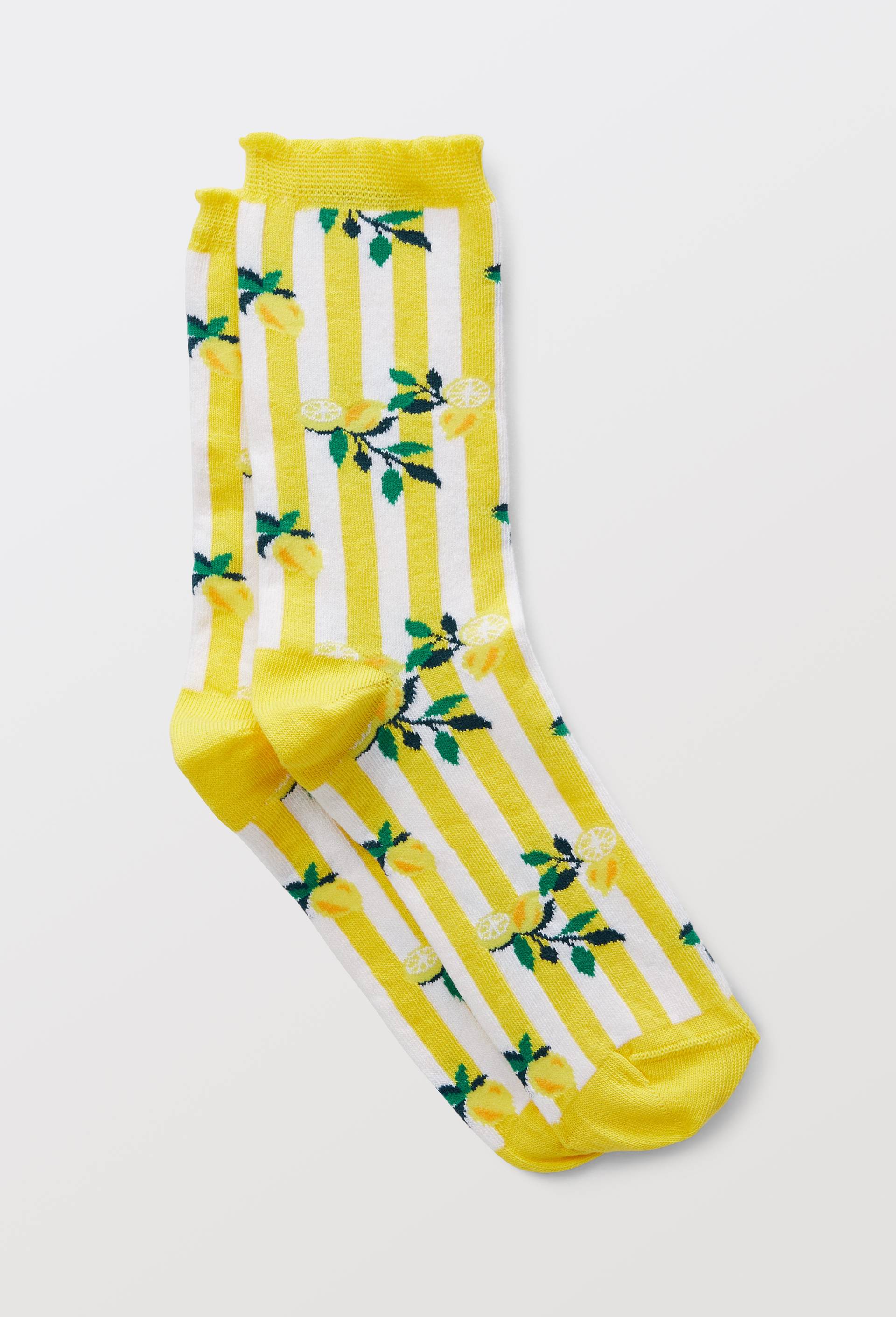 Chaussettes fantaisies en coton bio WE ARE JOLIES, Jaune, large image number 0