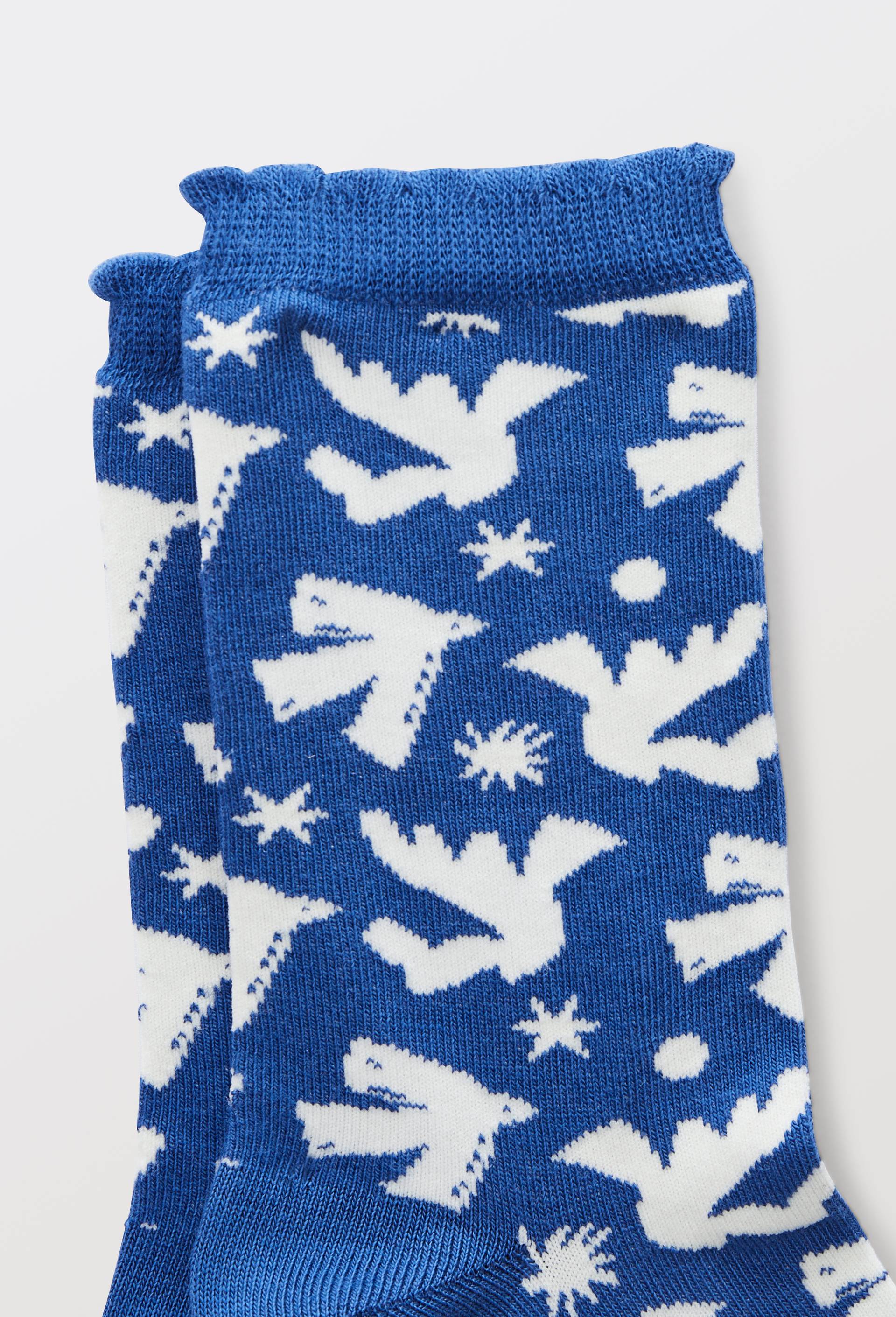 Chaussettes fantaisies en coton bio WE ARE JOLIES, Bleu fonc&eacute;, large image number 1