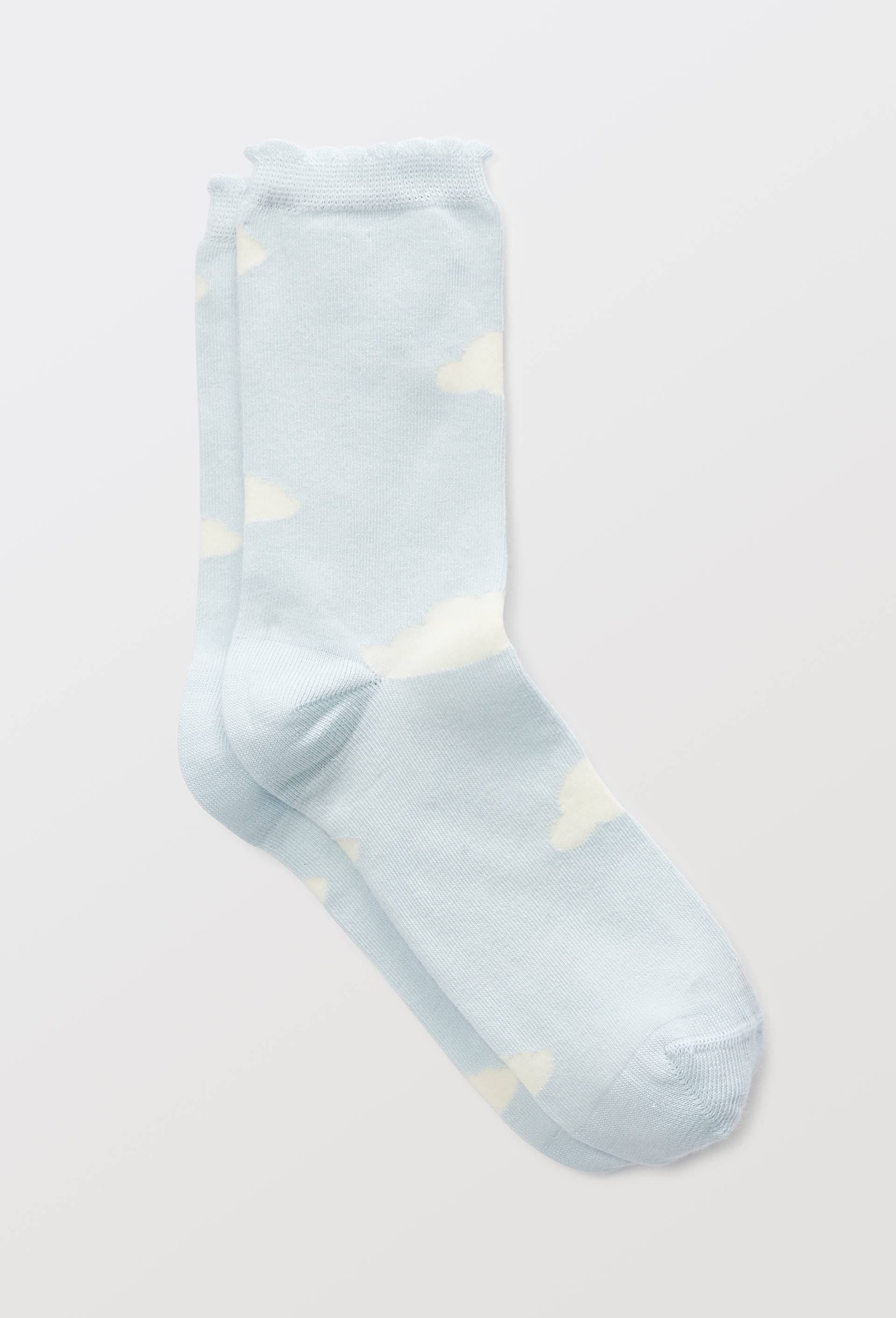 Chaussettes fantaisies en coton bio WE ARE JOLIES, Bleu clair, large image number 0