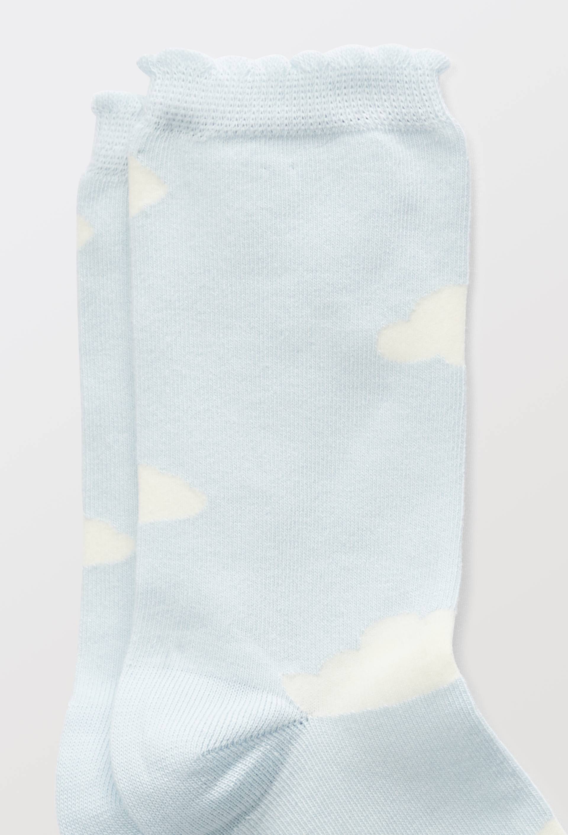 Chaussettes fantaisies en coton bio WE ARE JOLIES, Bleu clair, large image number 1