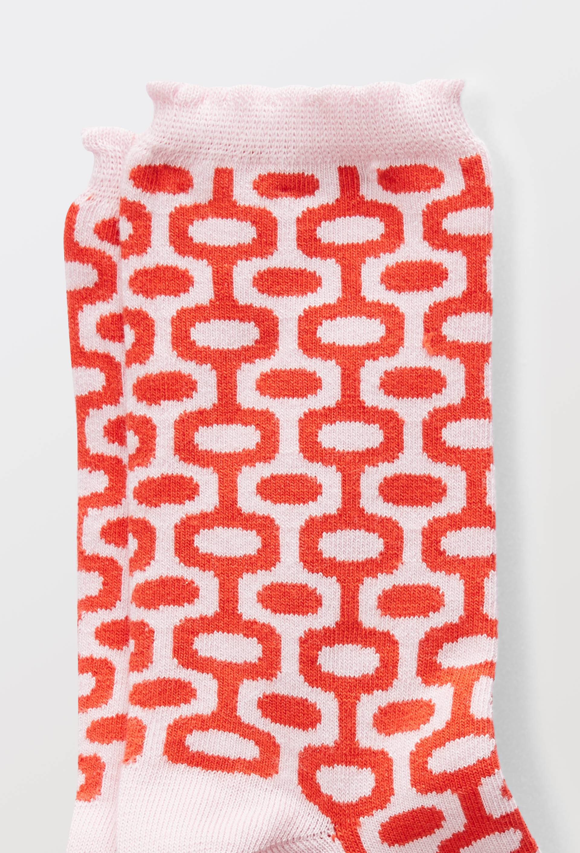 Chaussettes fantaisies en coton bio WE ARE JOLIES, Rose, large image number 1.0