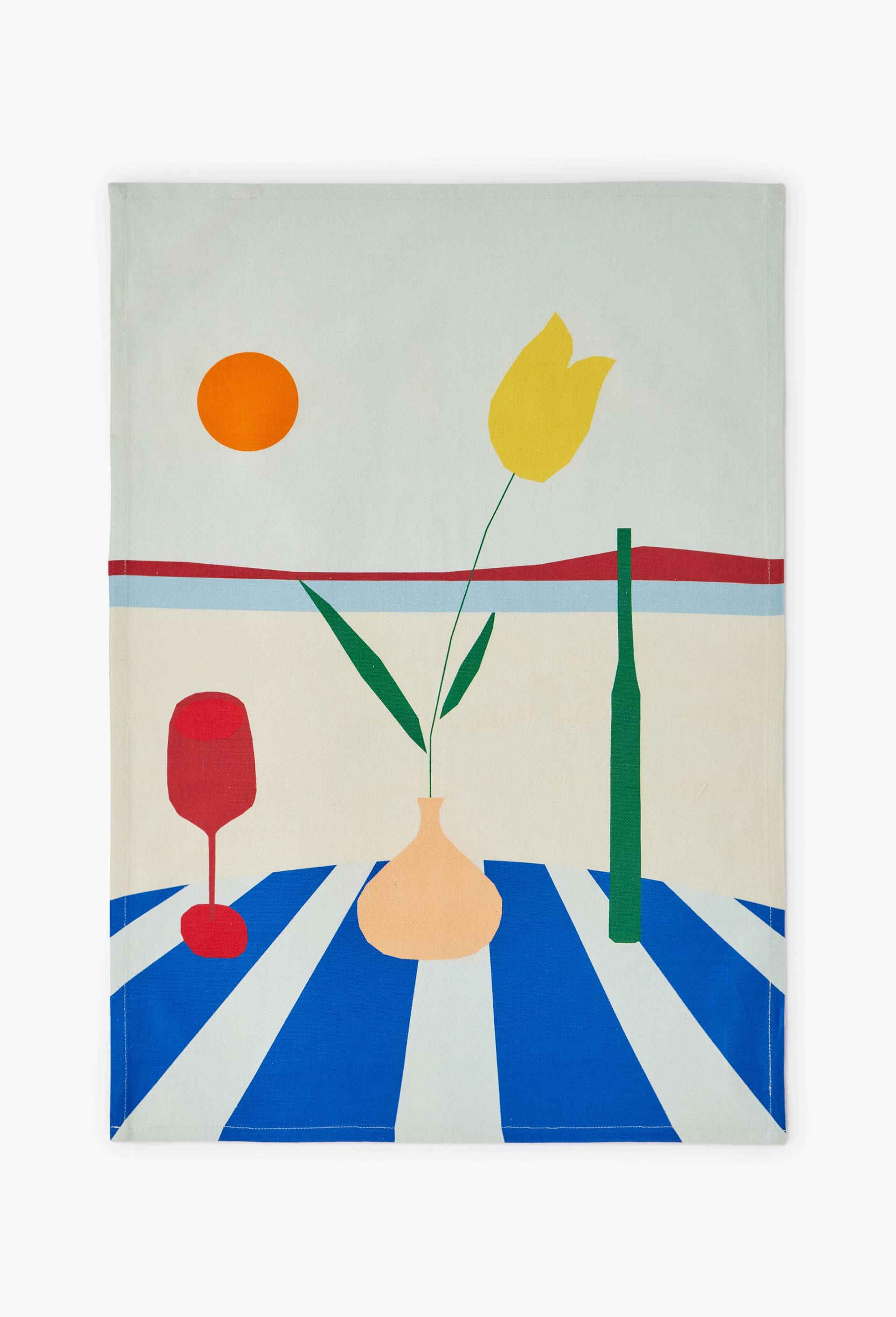 Torchon imprim&eacute;, 50x70cm, en coton - BEN ARPEA x MONOPRIX, Multicolore, large image number 0