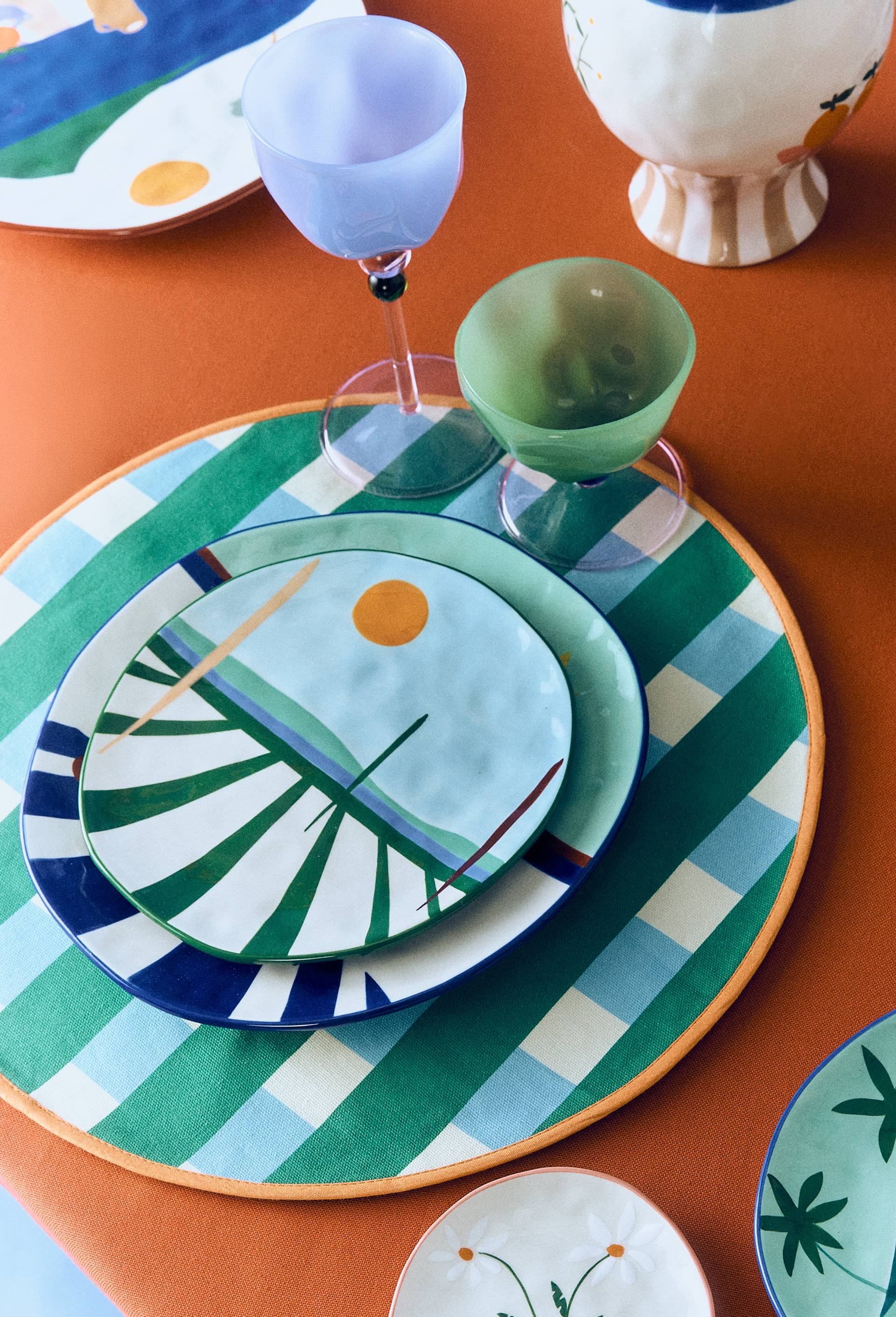 Set de table brod&eacute;, 38cm, en coton - BEN ARPEA x MONOPRIX, Multicolore, large image number 1.0