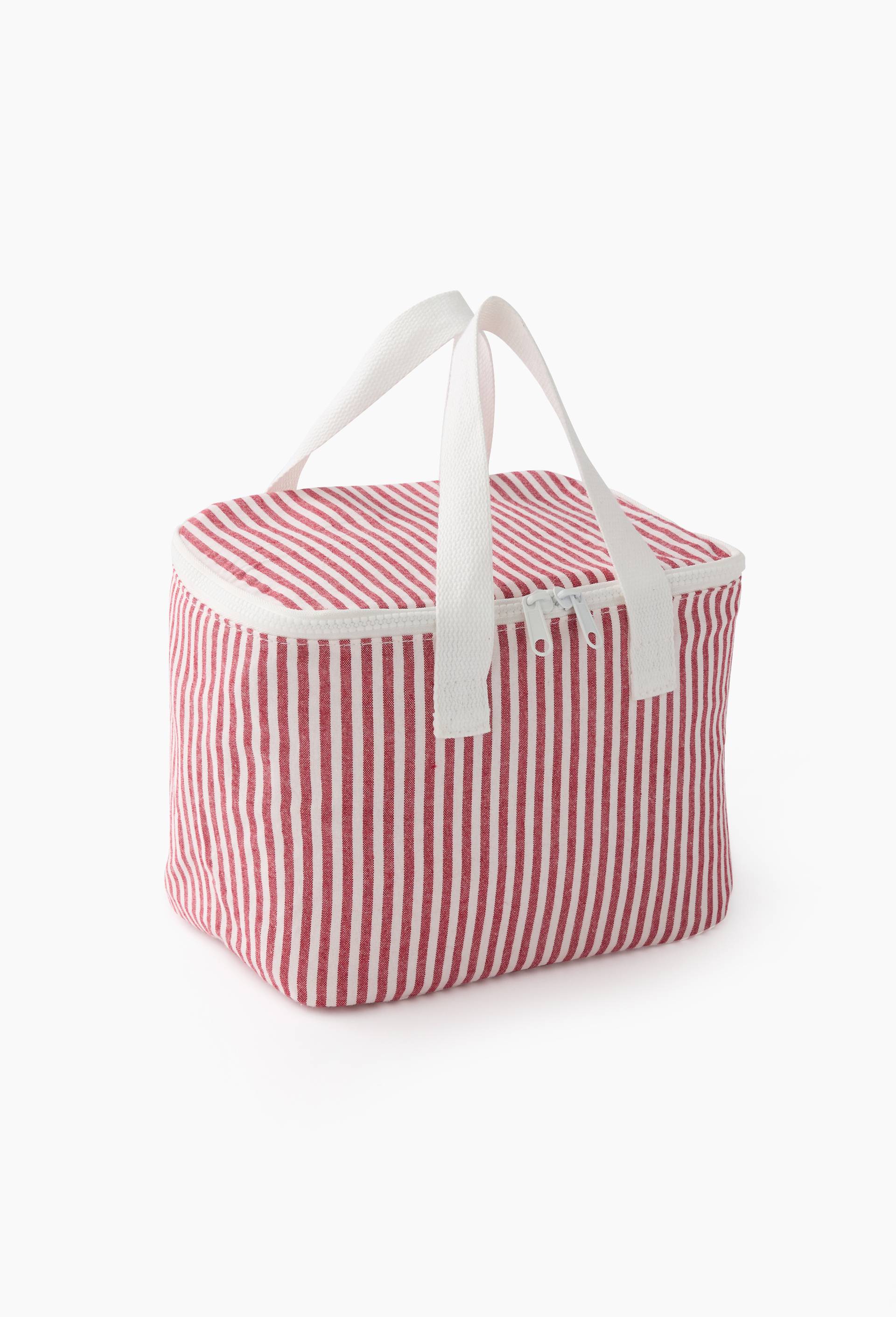 Sac isotherme ray&eacute;, 7,1L, Rouge, large image number 0