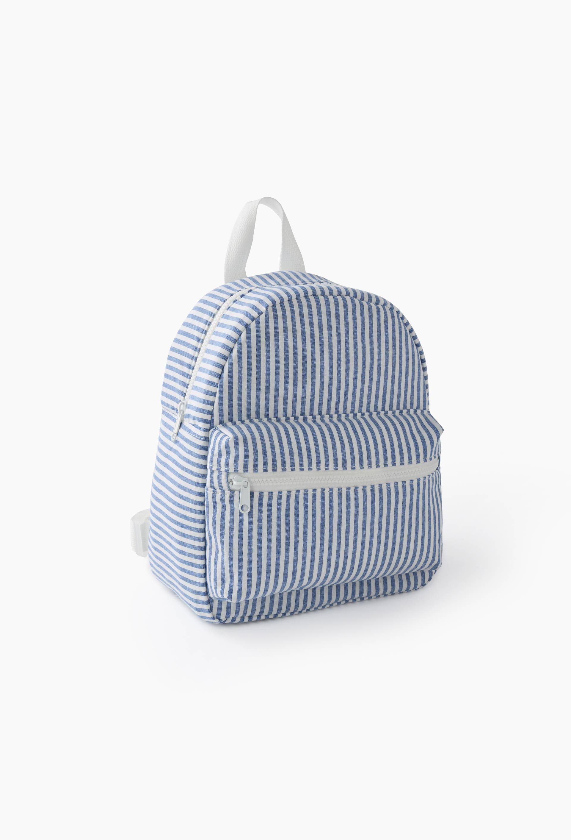 Sac &agrave; dos isotherme ray&eacute;, 8,8L, Bleu, large image number 0