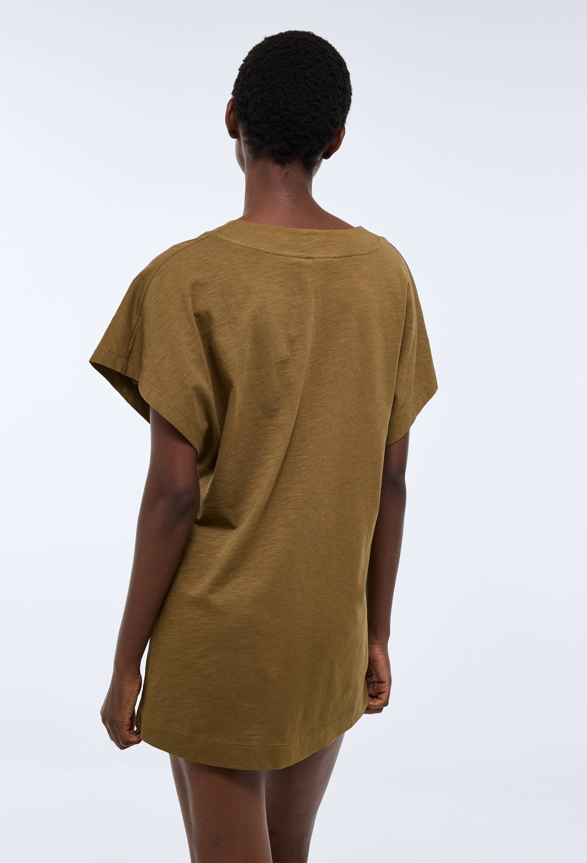 Robe de plage en coton BIO GOTS, Vert fonc&eacute;, large image number 1