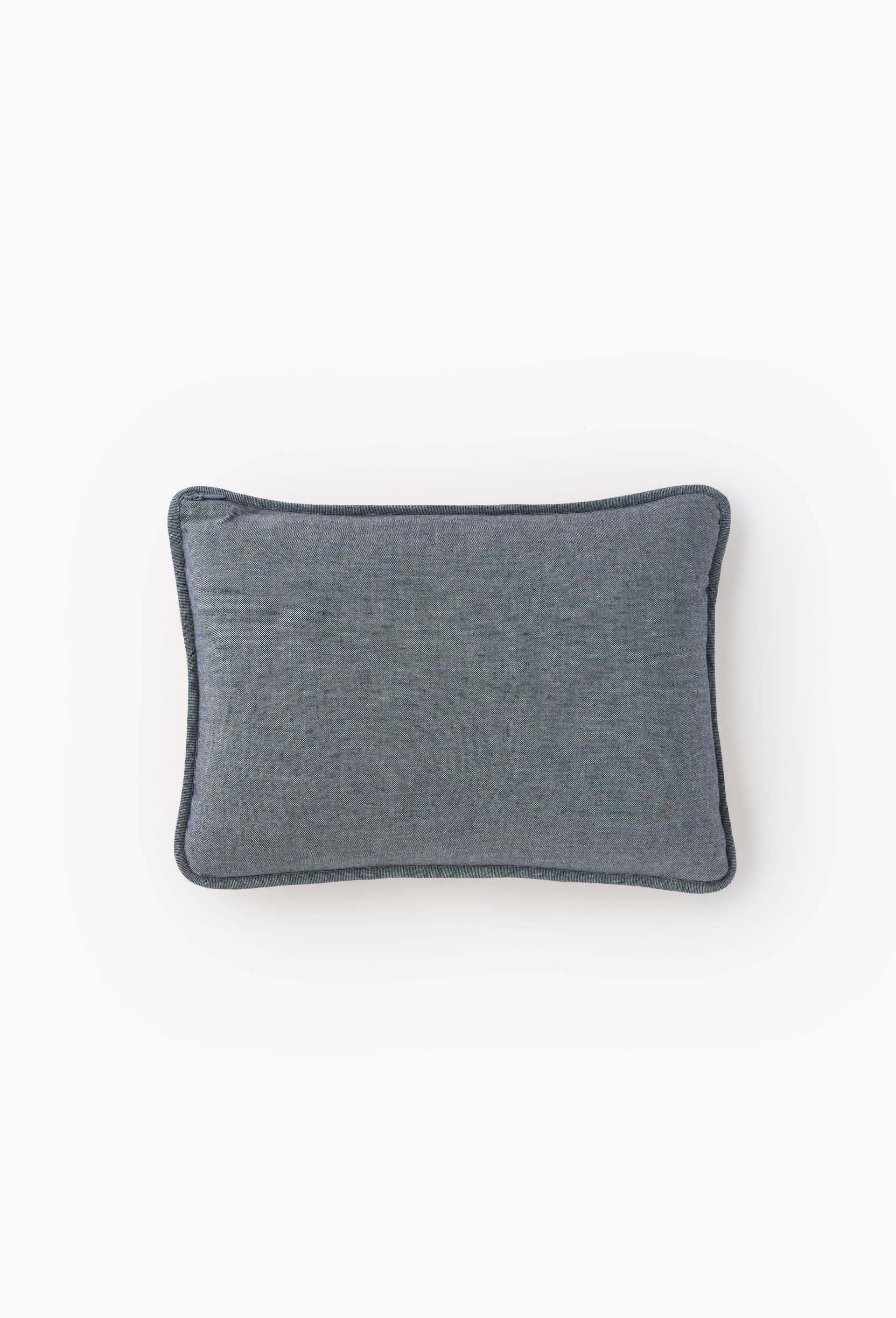 Mini coussin &eacute;ponge, 25x35 cm, Bleu fonc&eacute;, large image number 1