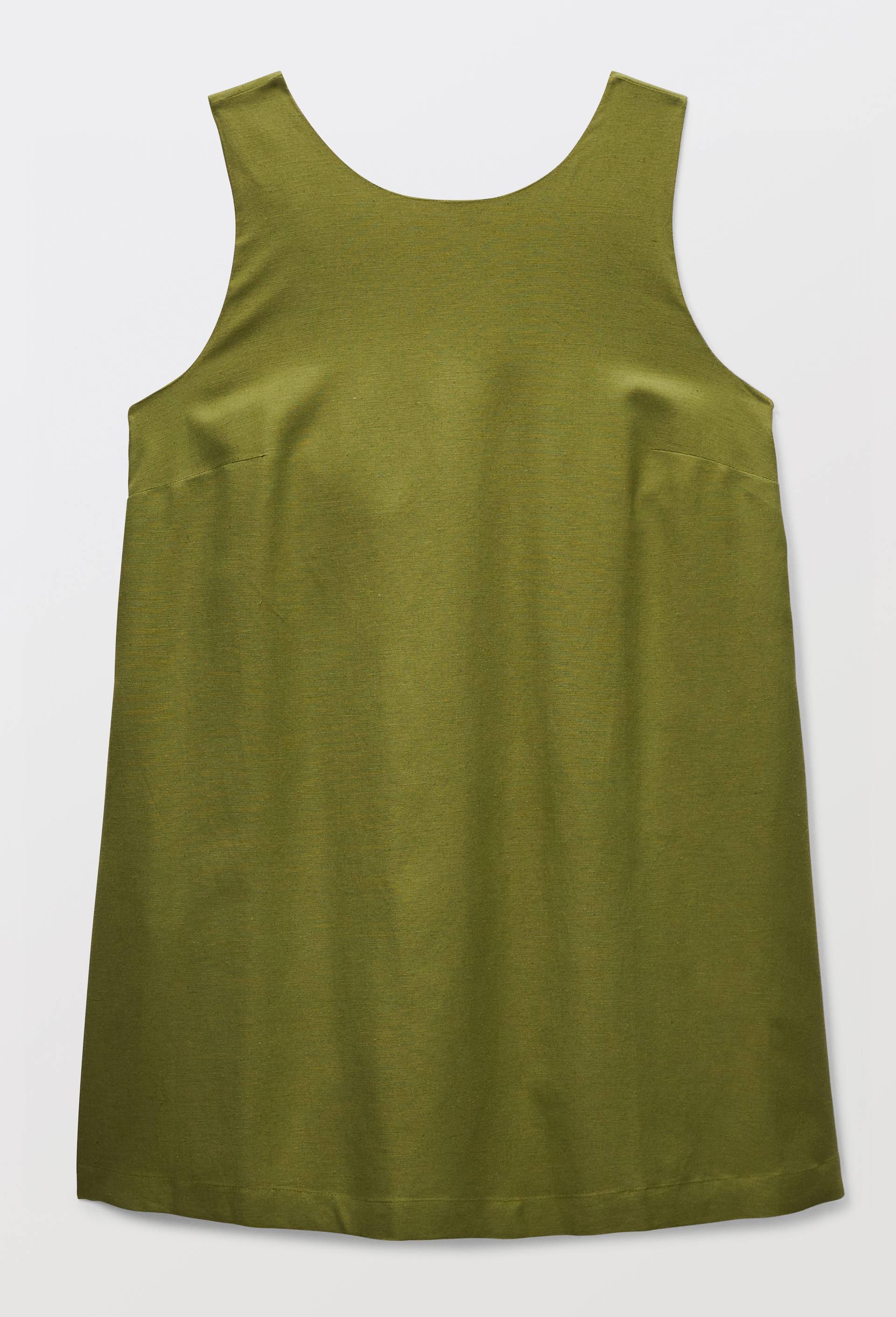 Robe courte unie, dos nu nou&eacute;, Vert, large image number 2