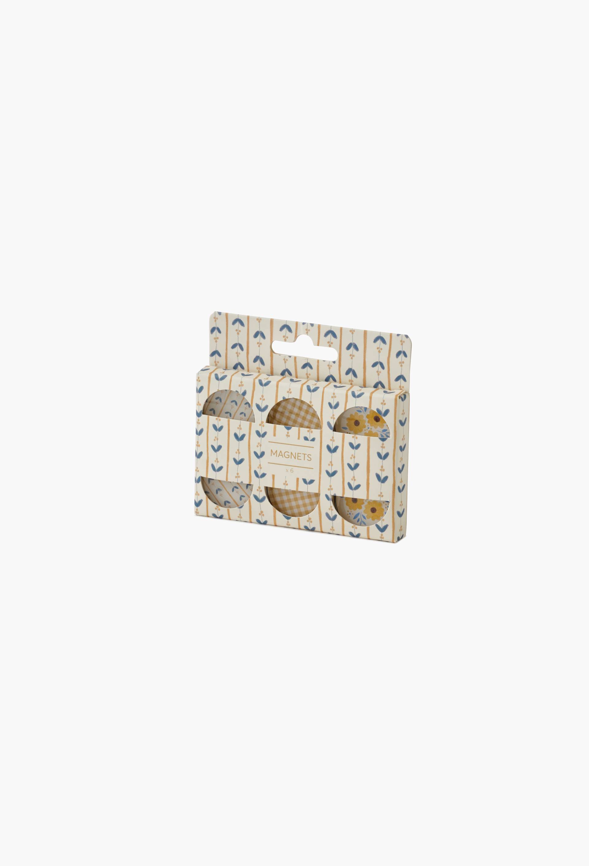 6 magnets, Beige, large image number 0