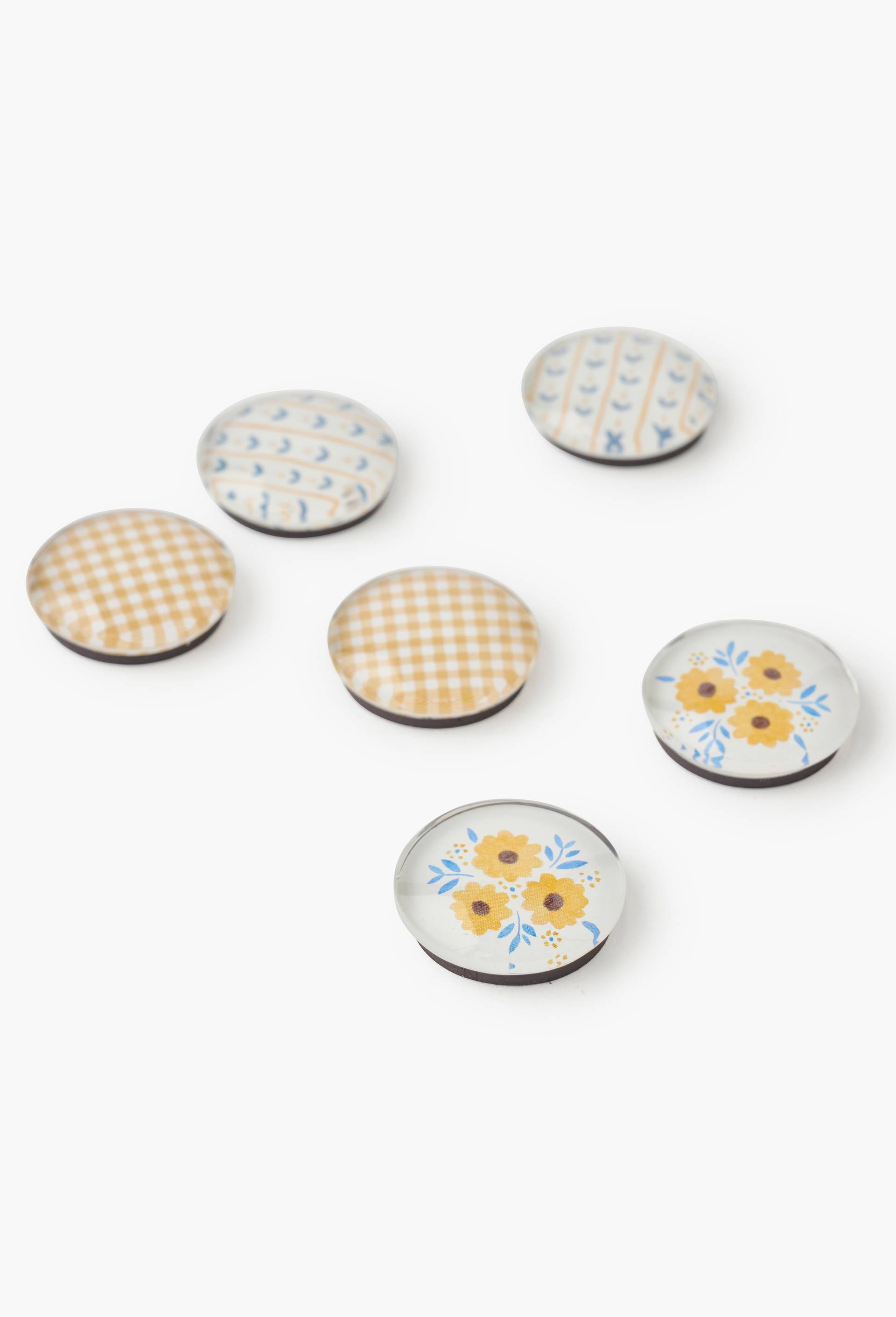 6 magnets, Beige, large image number 1