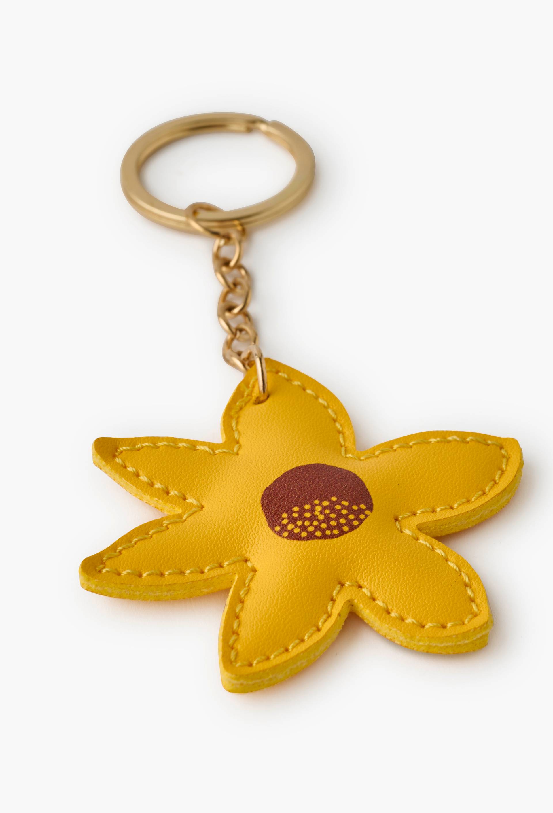 Porte clefs tournesol, Jaune clair, large image number 0