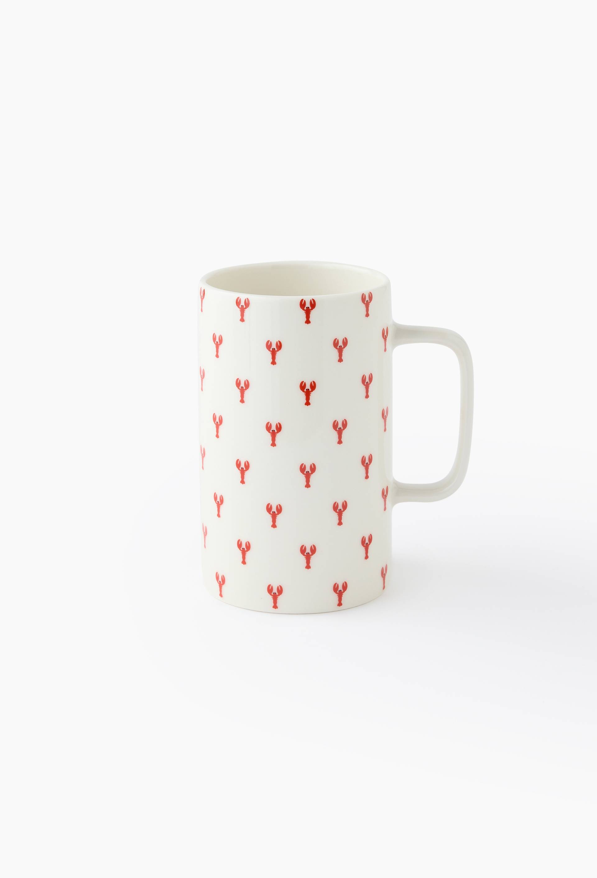 Mug finition imprim&eacute;e, 50cl, Rouge, large image number 0.0
