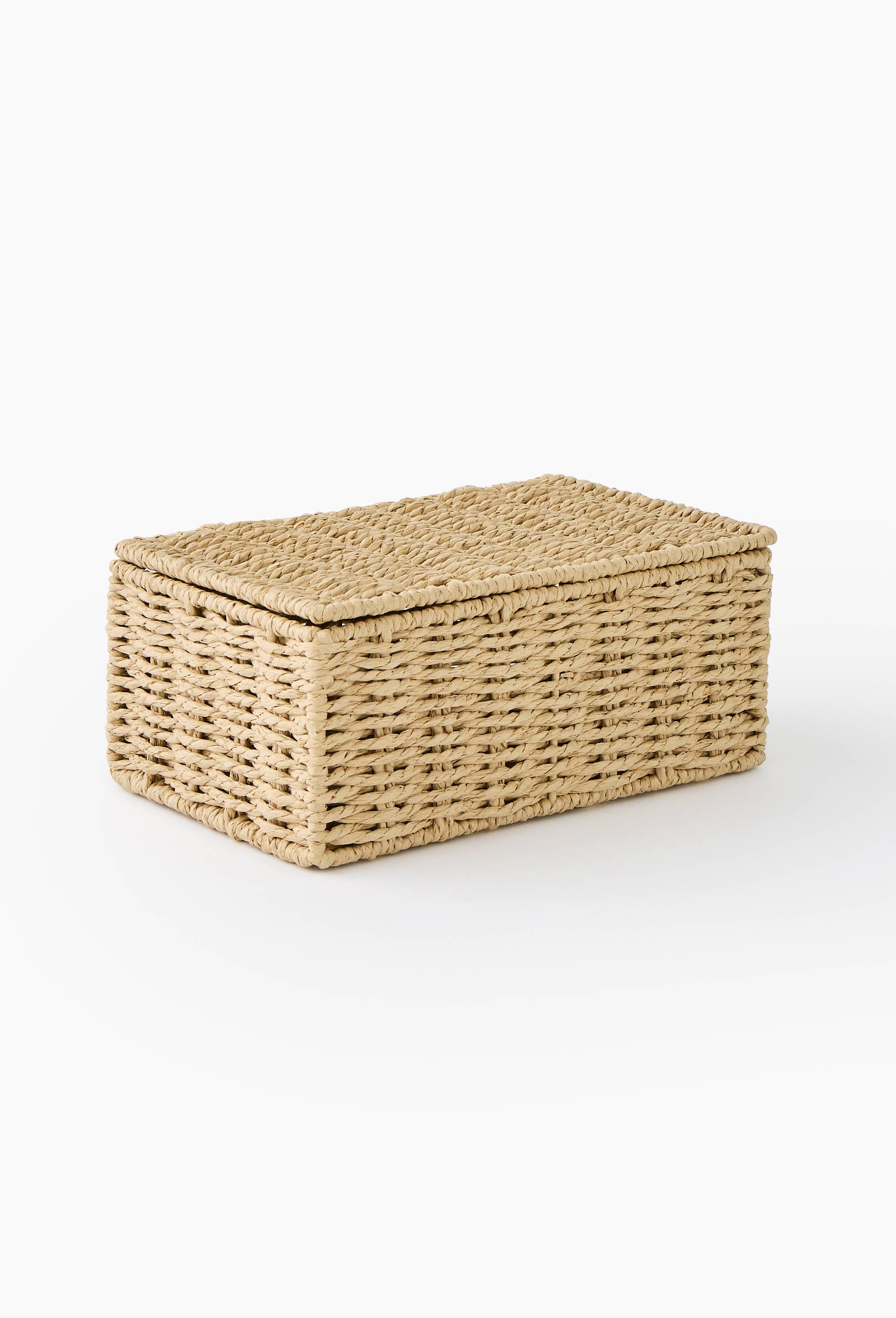 Bo&icirc;te de rangement avec couvercle, Ecru, large image number 0.0